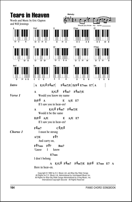 Tears In Heaven Sheet Music | Eric Clapton | Solo Guitar