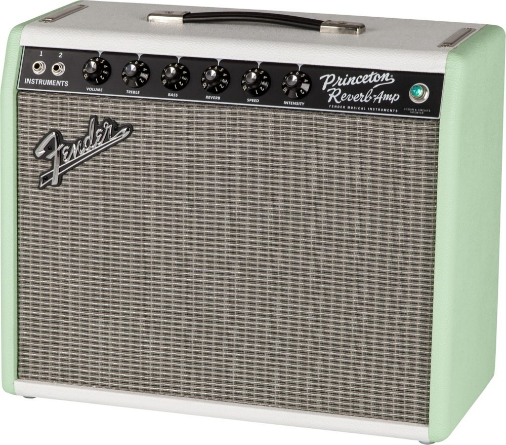 Fender Limited Edition '65 Princeton Reverb Guitar Combo Amplifier, Surf Tone Green