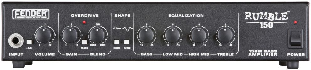 Fender Rumble 150 Bass Amplifier Head (150 Watts) | zZounds