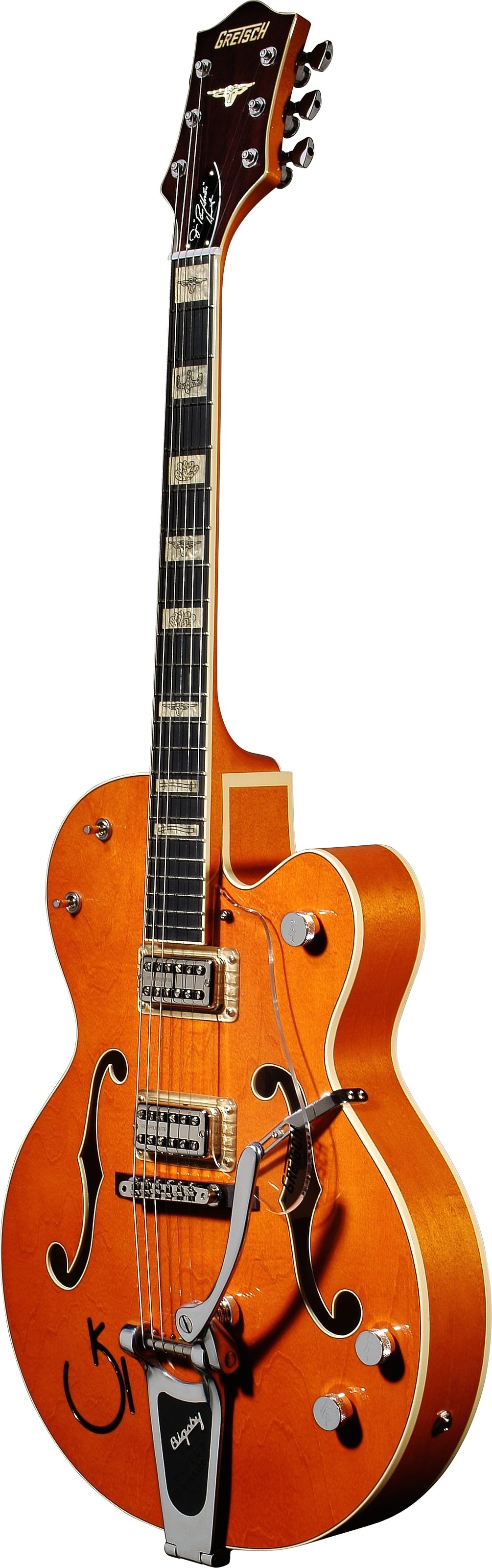 Gretsch G6120RHH Reverend Horton Heat Electric Guitar (with Case), Angle