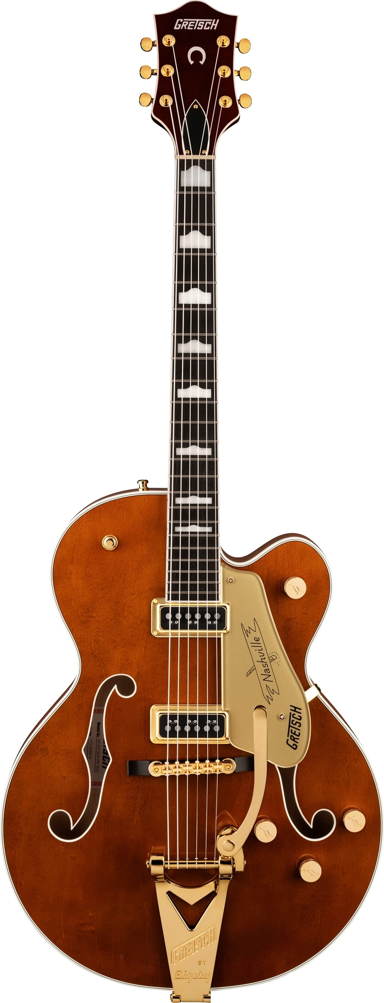 Gretsch G6120TG-DS Players Edition Nashville Electric Guitar (with Case), Action Position Back