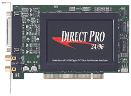 Aardvark DirectPro 24/96 PC Studio Interface with Cubase LE (Windows), Host PCI Card