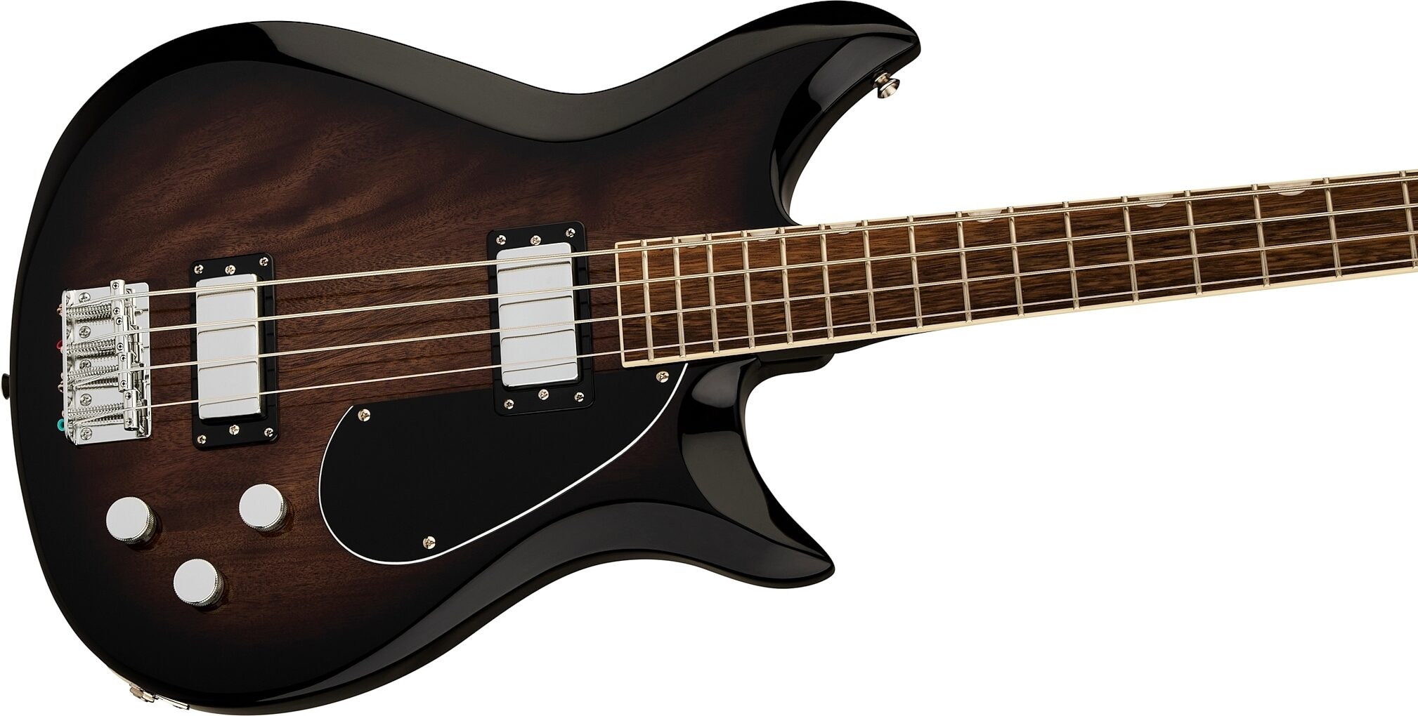 Gretsch Electromatic CVT Double-Cut Electric Bass, Bristol Fog, Action Position Back