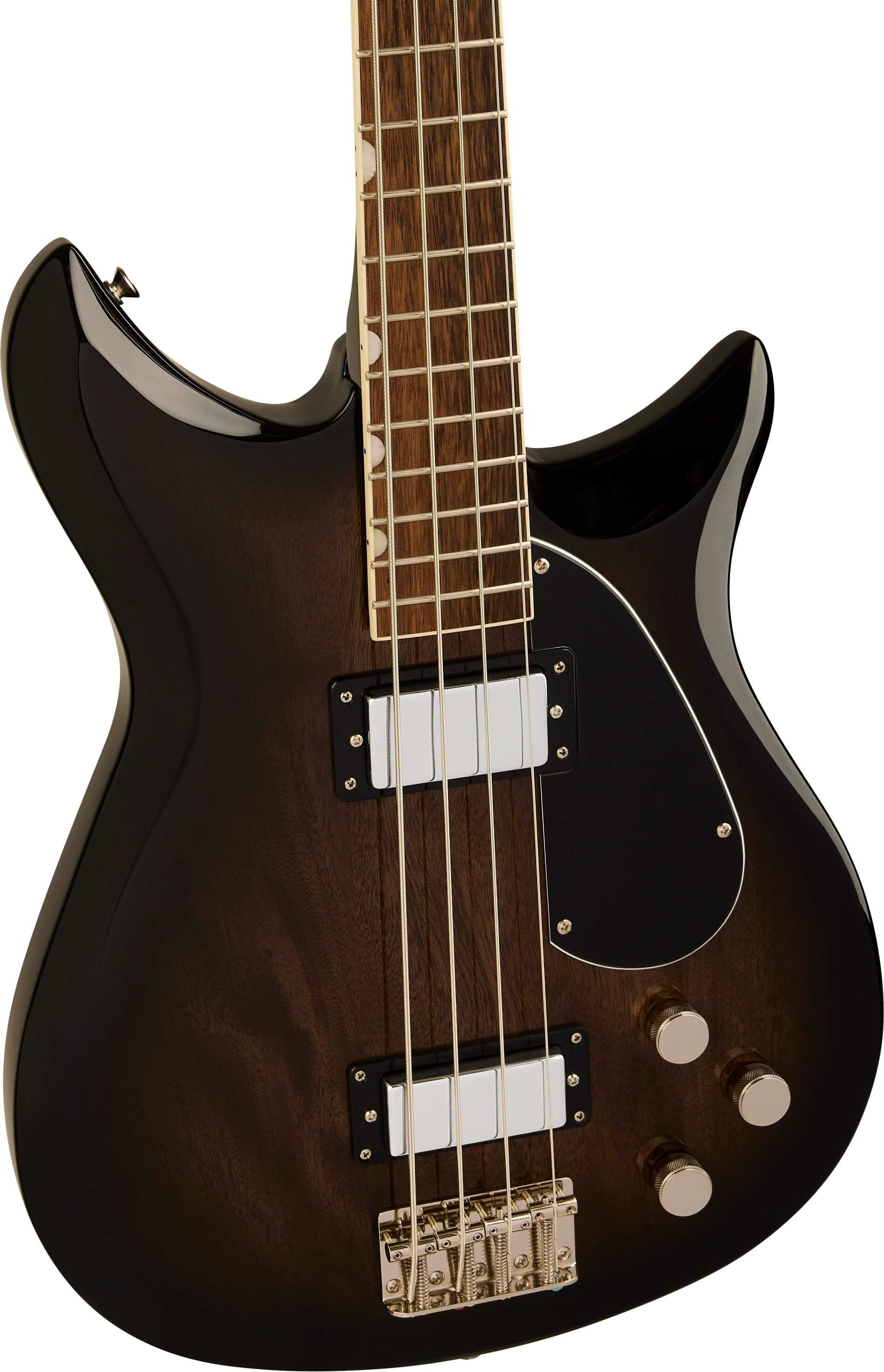 Gretsch Electromatic CVT Double-Cut Electric Bass, Bristol Fog, Action Position Back