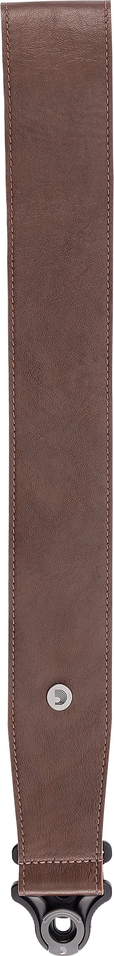 D'Addario Comfort Leather Auto Lock Guitar Strap, 25BAL02, Action Position Back