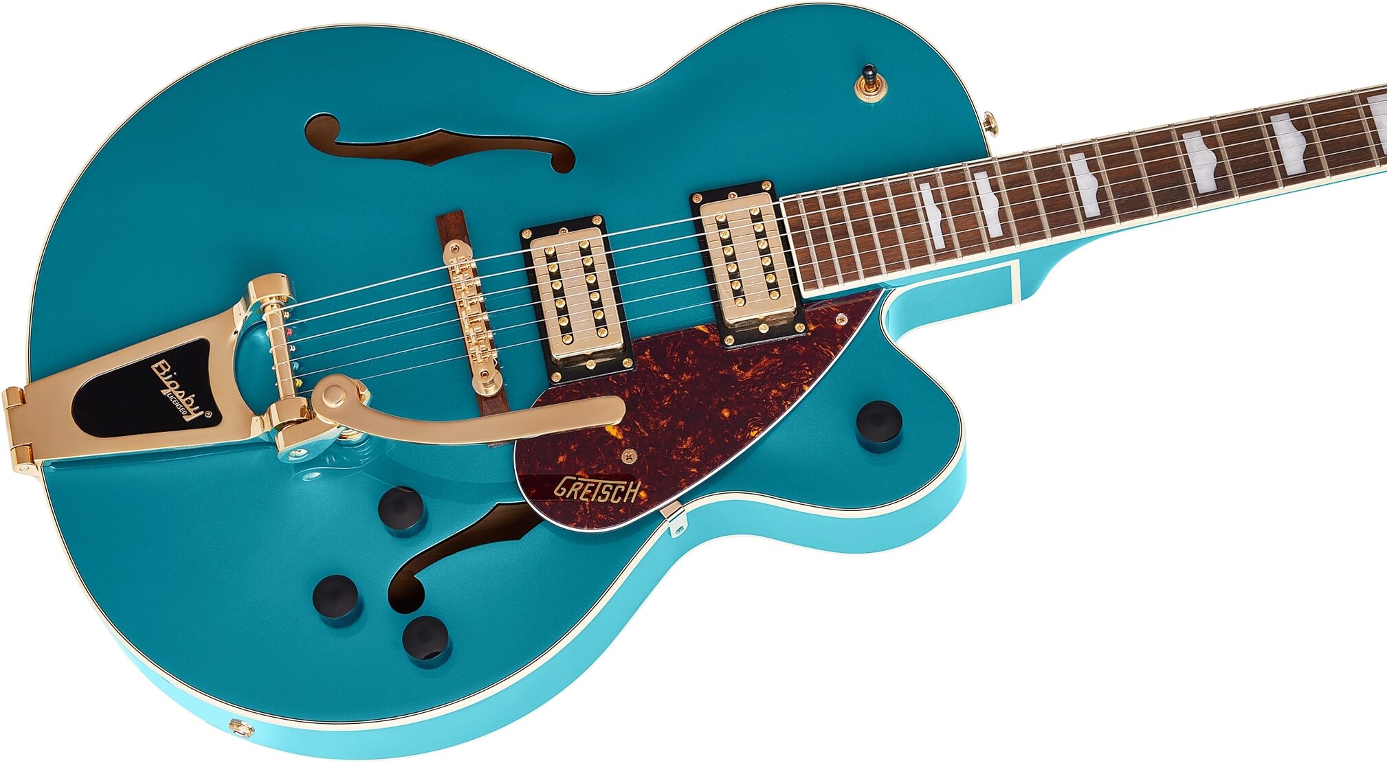 Gretsch G2410TG Streamliner Hollowbody Single-Cut Electric Guitar, Action Position Back