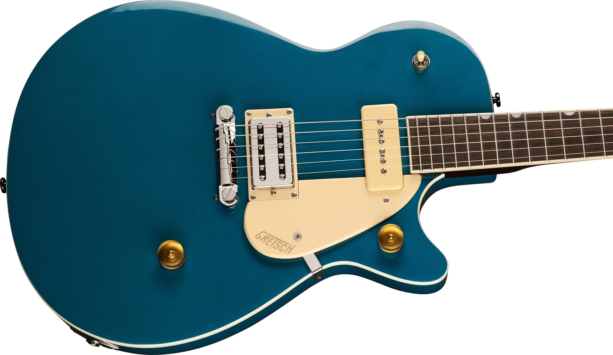 Gretsch G2215-P90 Streamliner Jr. Jet Club Electric Guitar, Action Position Side