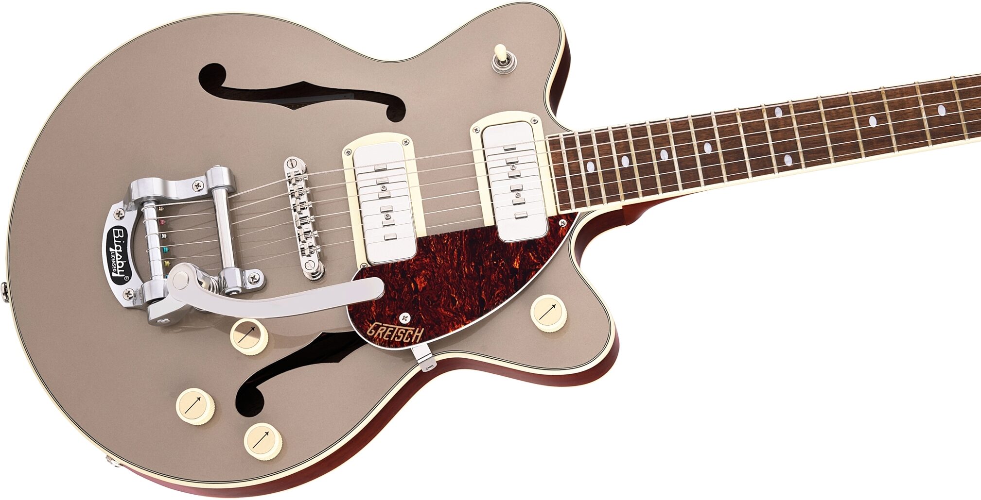 Gretsch G2655T P90 Streamliner Center Block Jr. with Bigsby Electric Guitar, Action Position Back