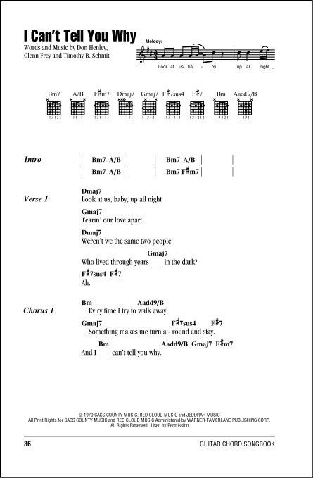 Tell Me Why - Guitar Chords/Lyrics