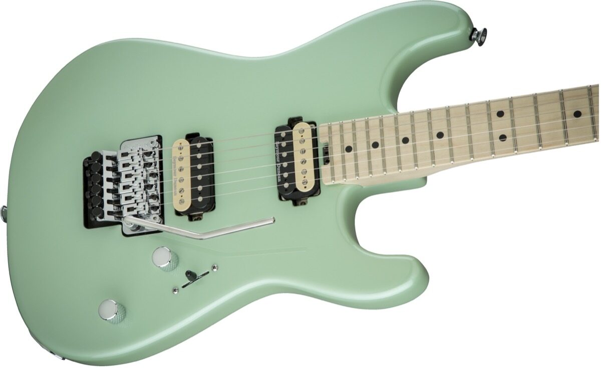 Charvel Pro-Mod San Dimas SD1 HH FR Electric Guitar, Specif Ocean Body Closeup
