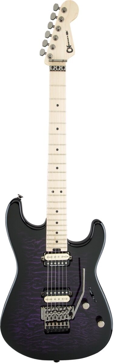 Charvel Pro-Mod San Dimas SD1 HH FR Electric Guitar, Transparent Purple