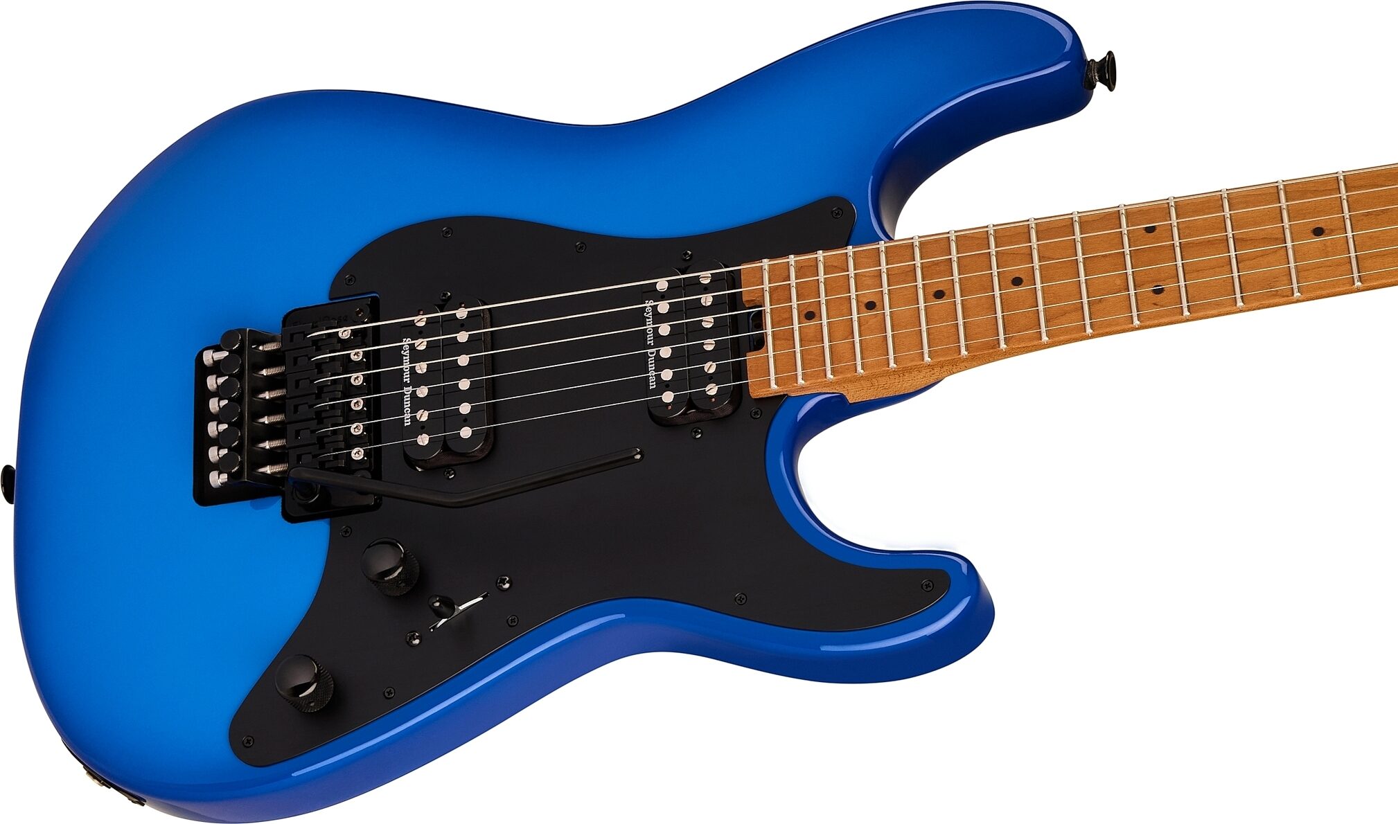 Charvel Pro-Mod So-Cal Style 1 HH FR Electric Guitar, Chameleon Blue Burst, Action Position Back