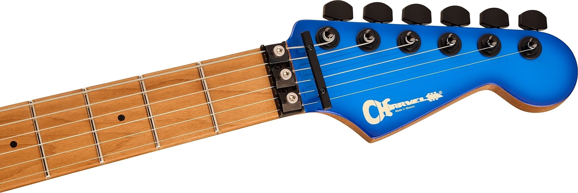 Charvel Pro-Mod So-Cal Style 1 HH FR Electric Guitar, Chameleon Blue Burst, Action Position Back