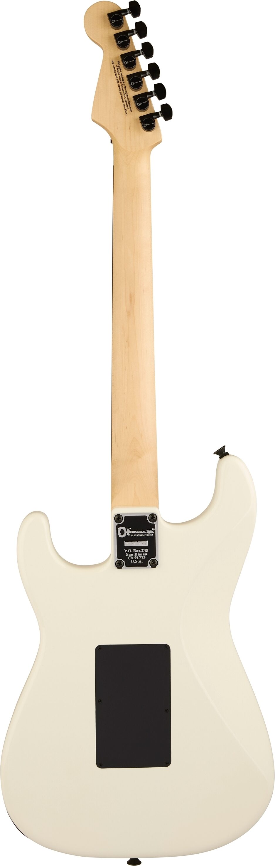 Charvel Pro-Mod So-Cal 1 HH FR Electric Guitar, with Rosewood Fingerboard, Snow White, Action Position Back
