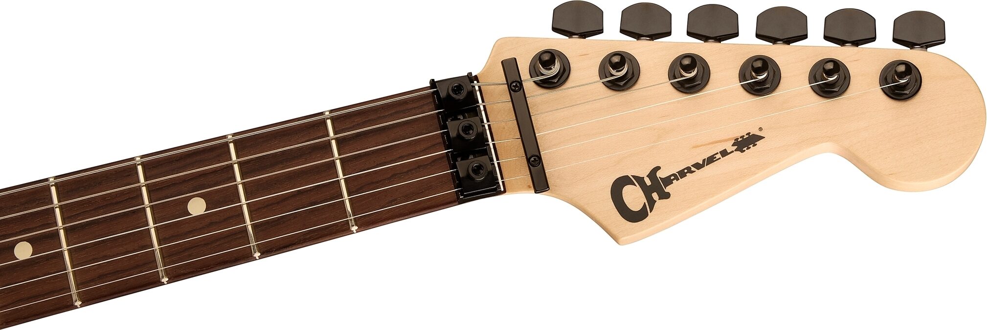 Charvel Pro-Mod So-Cal 1 HH FR Electric Guitar, with Rosewood Fingerboard, Snow White, Action Position Back