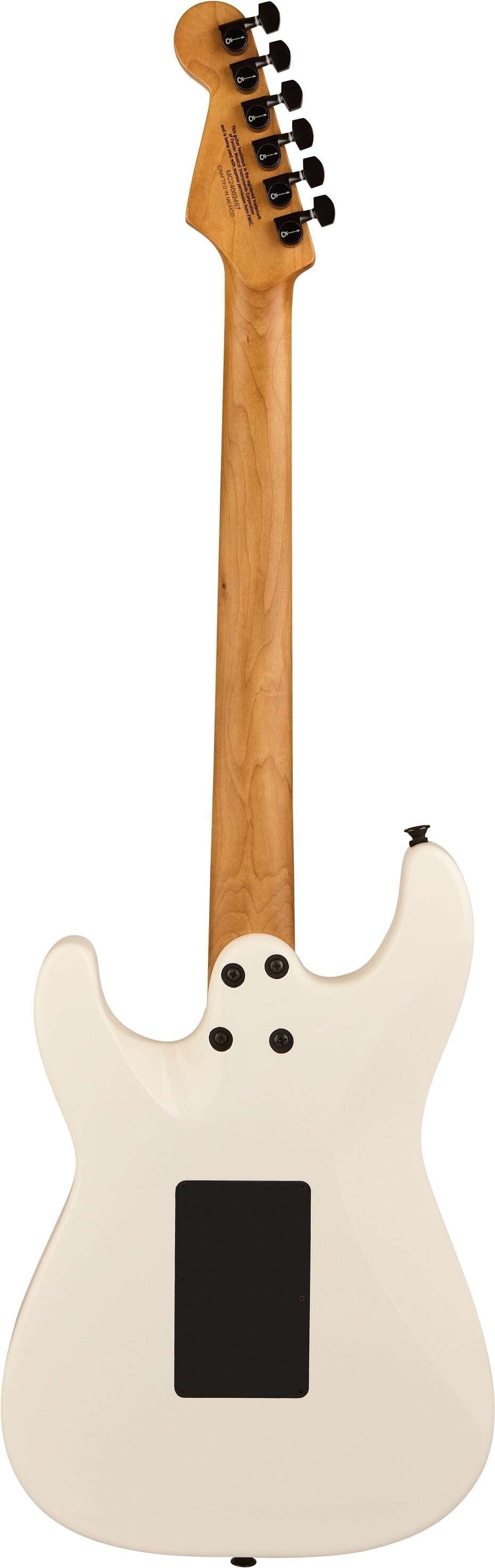 Charvel Pro-Mod SC1 Electric Guitar, with Ebony Neck, Snow White, Action Position Back