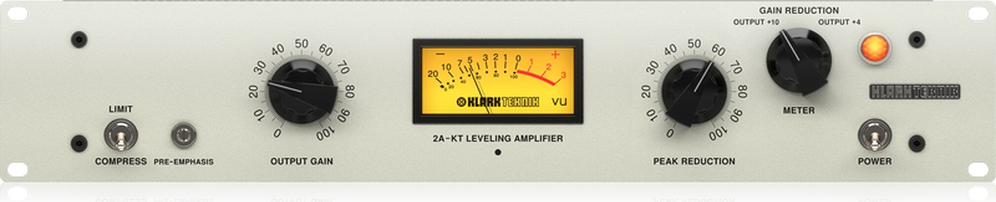Klark Teknik 2A-KT Classic Leveling Amplifier, Action Position Back