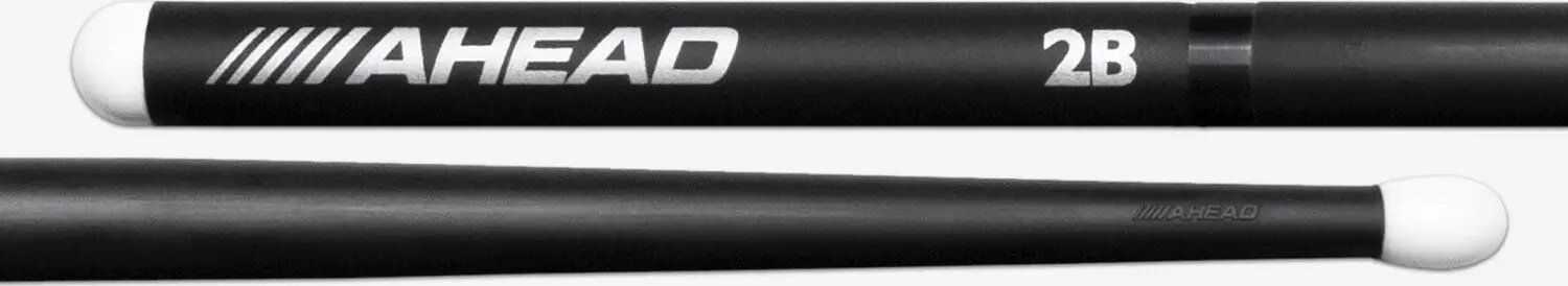 Ahead LT Aluminum Drumsticks, 2B, Pair, Action Position Back
