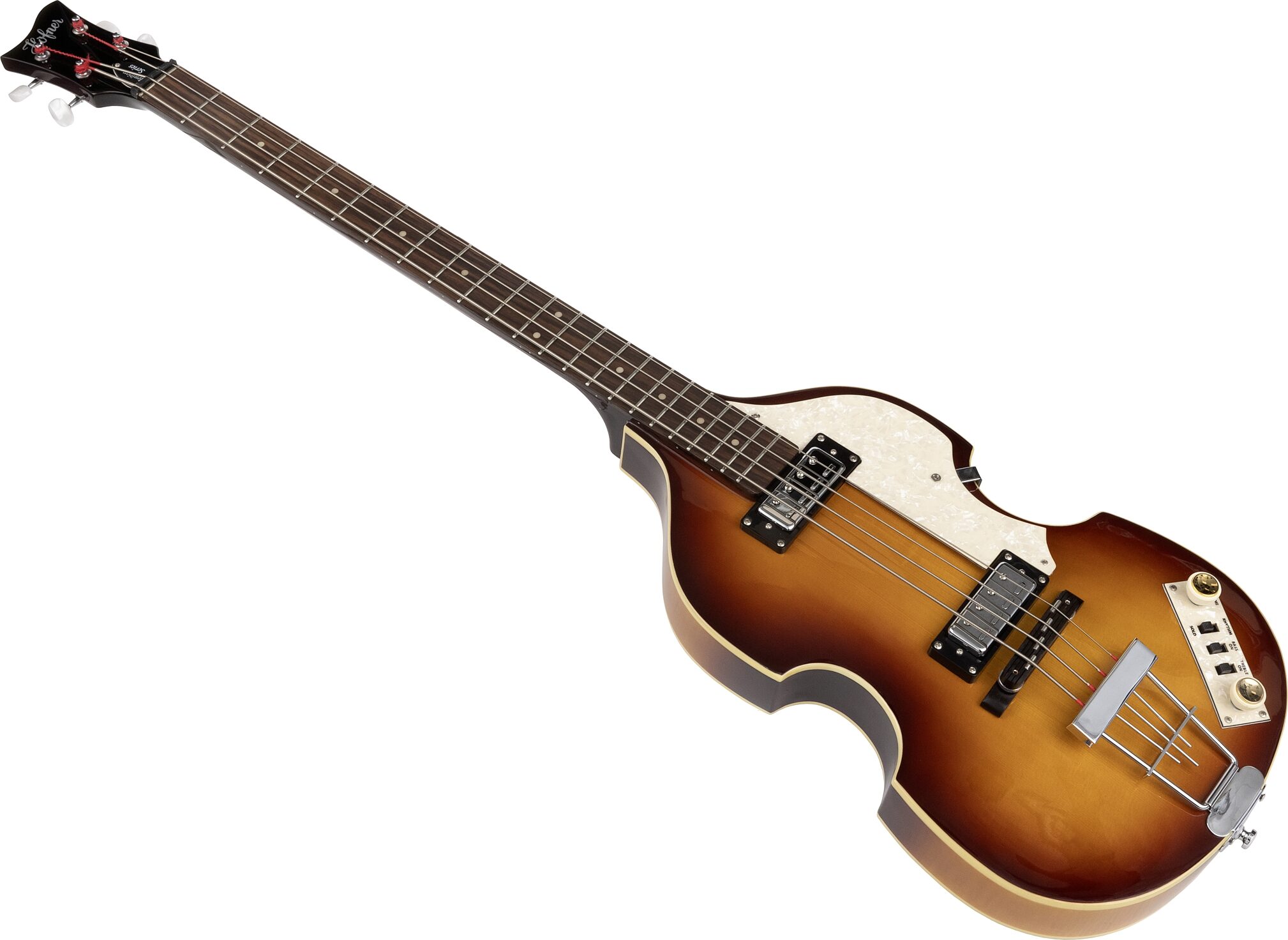 Hofner Ignition Violin Electric Bass, Action Position Front