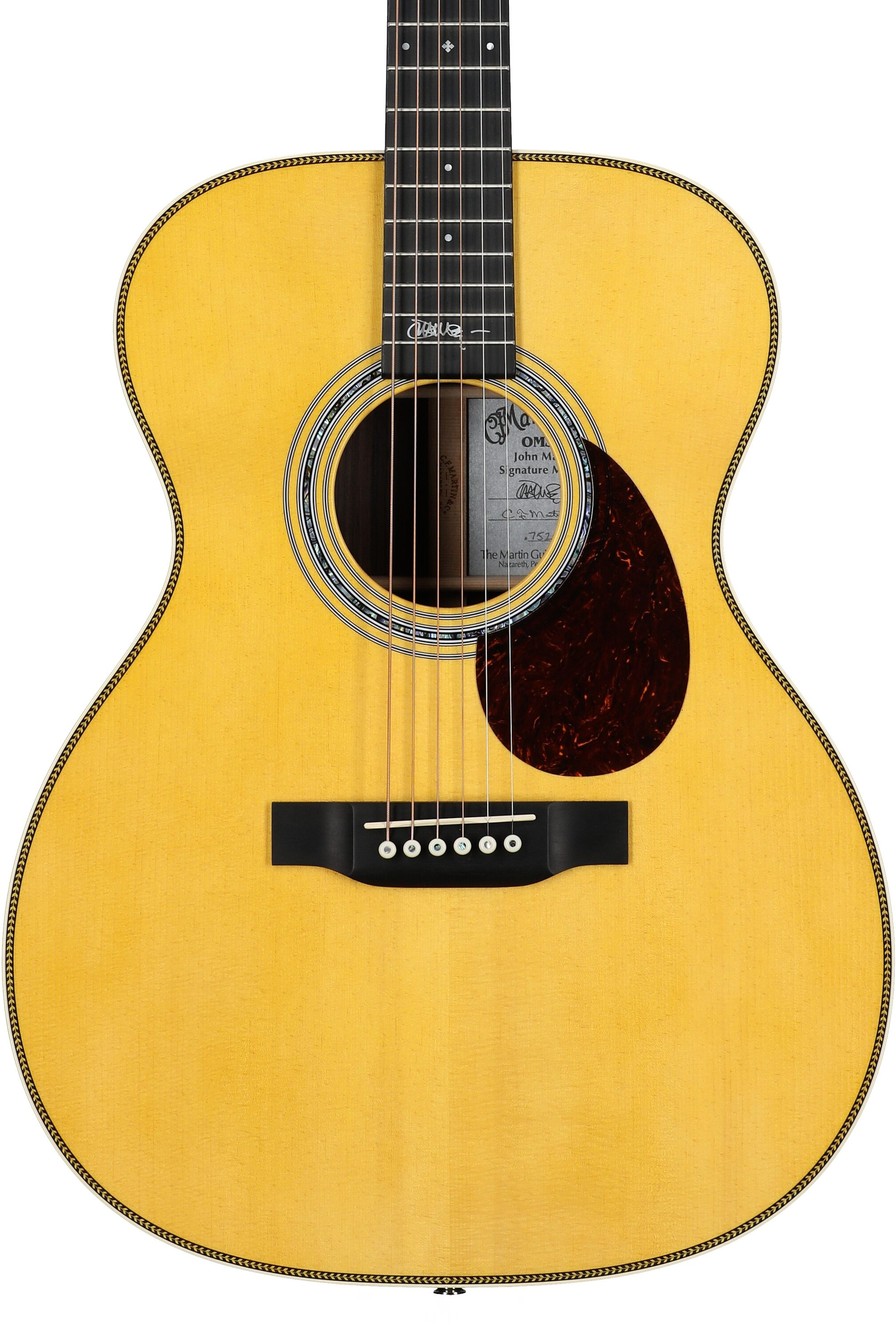 Martin OM-JM John Mayer Special Edition Acoustic-Electric Guitar (with Case), New, Serial Number M2679345, Body Straight Front