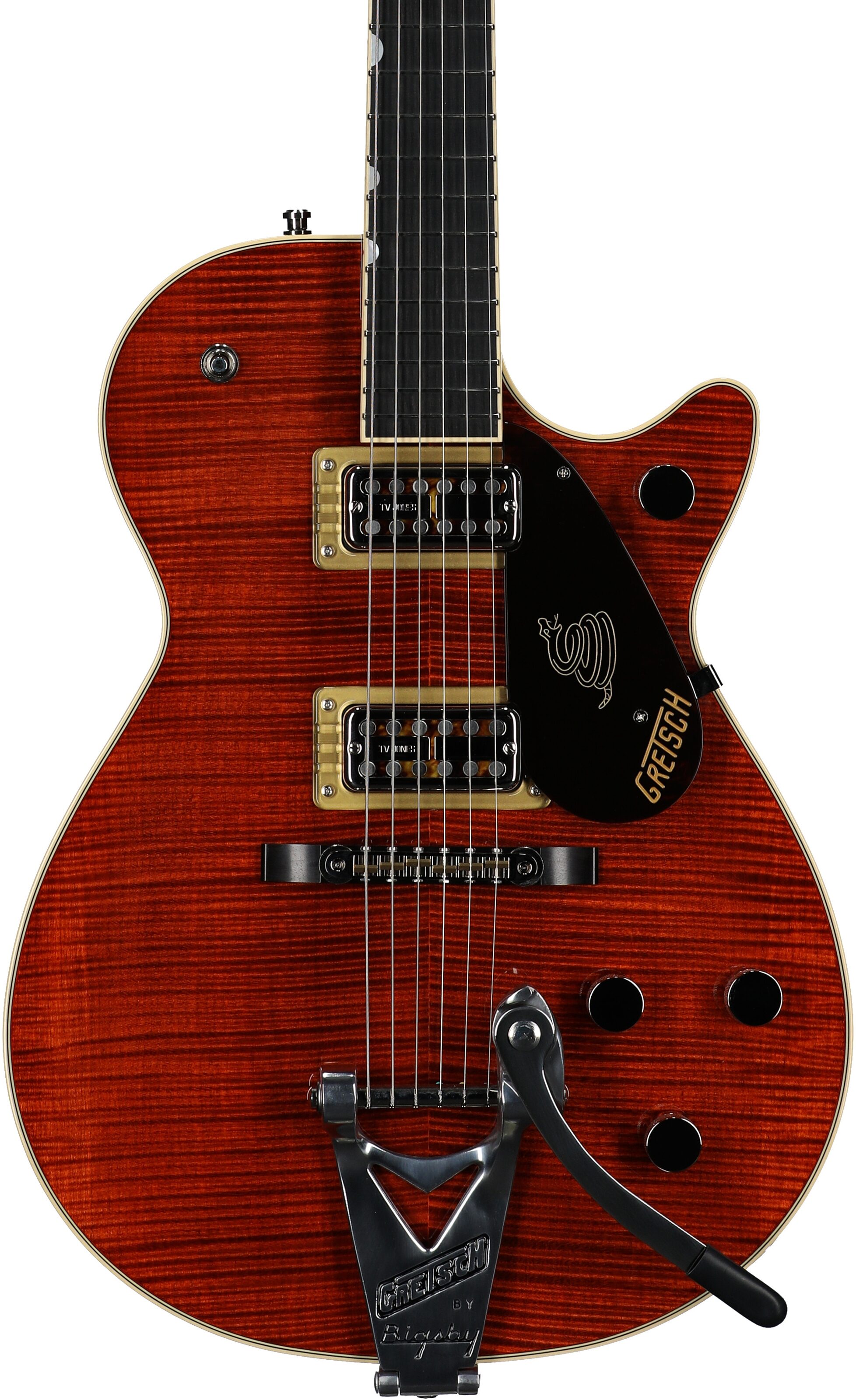 Gretsch G6130T Limited Edition Sidewinder Electric Guitar (with Case), Bourbon, Serial Number JT23041576, Body Straight Front