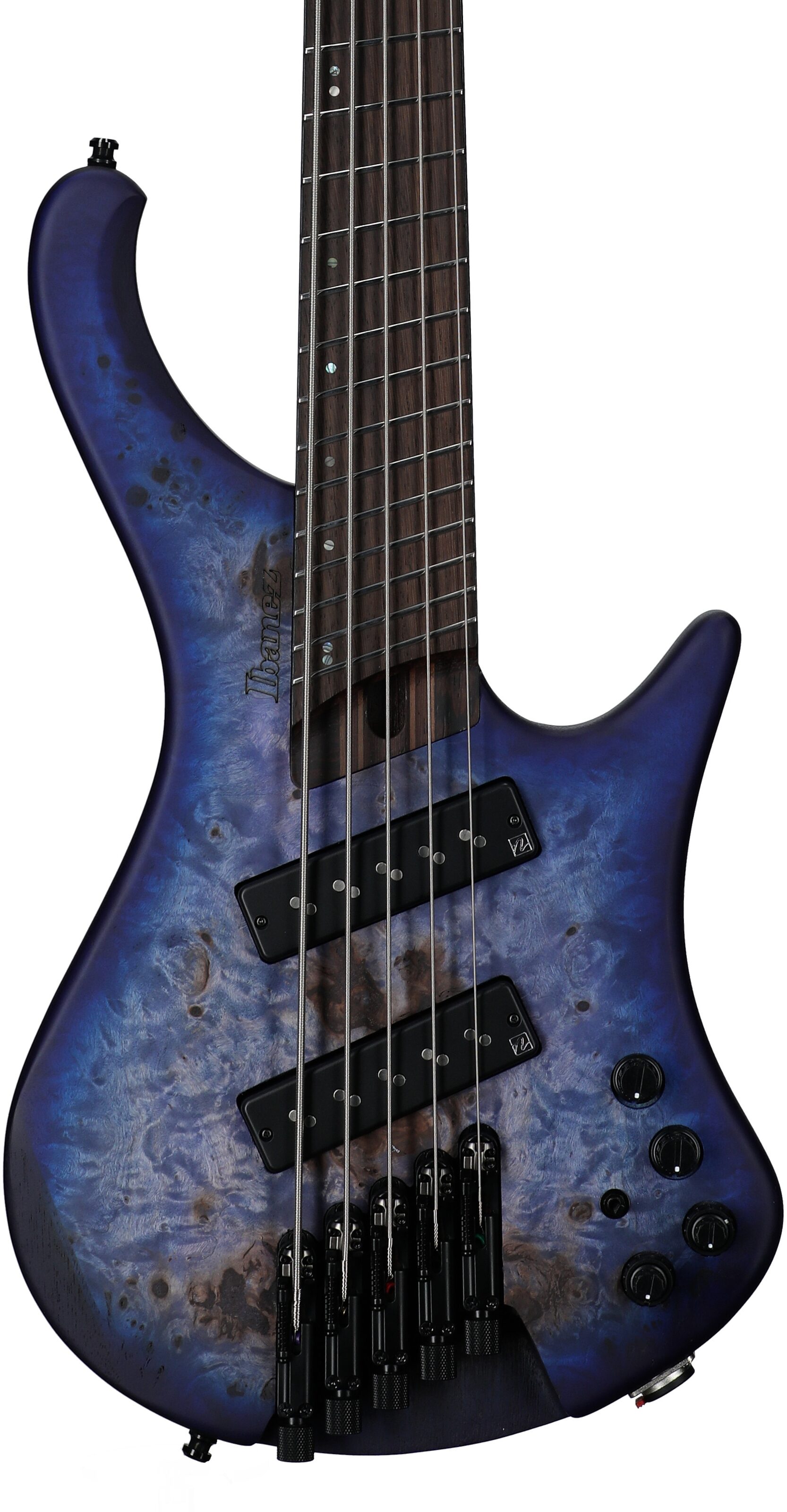 Ibanez EHB1505MS Bass Guitar, 5-String (with Gig Bag), Pacific Blue Burst, Serial Number 211P01I230612555, Body Straight Front