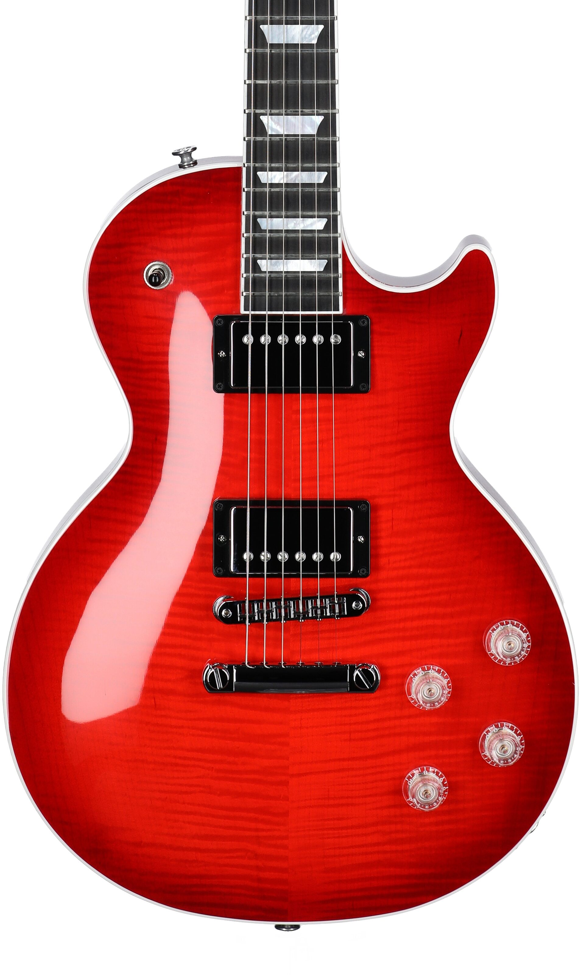 Gibson Les Paul Modern Figured AAA Electric Guitar (with Case), Cherry Burst, Serial Number 222930292, Body Straight Front