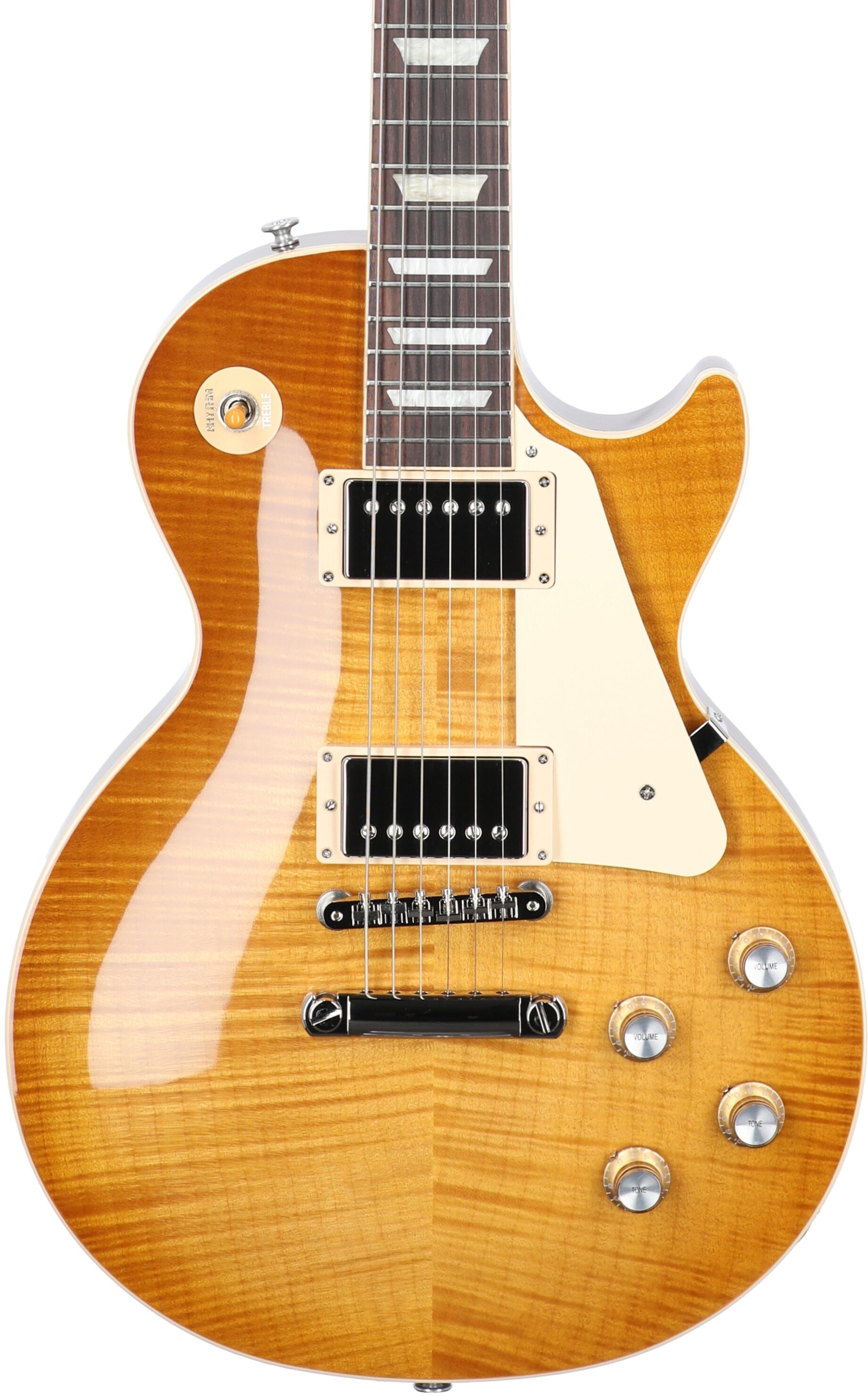 Gibson Exclusive Les Paul Standard '60s AAA Top Electric Guitar (with Case), Dirty Lemon, Serial Number 230730063, Body Straight Front
