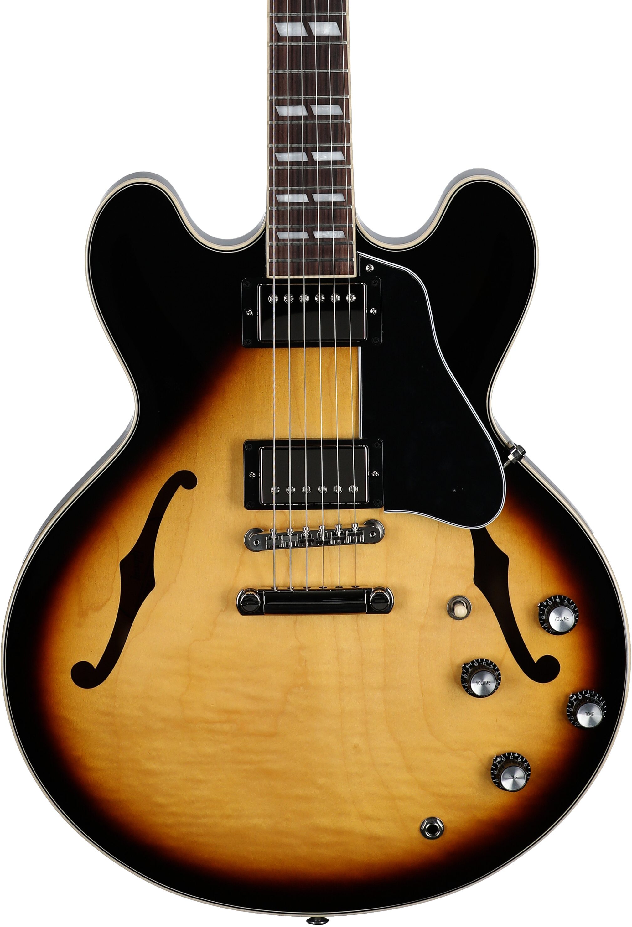 Gibson ES-345 Electric Guitar (with Case), Vintage Burst, Serial Number 212040264, Body Straight Front