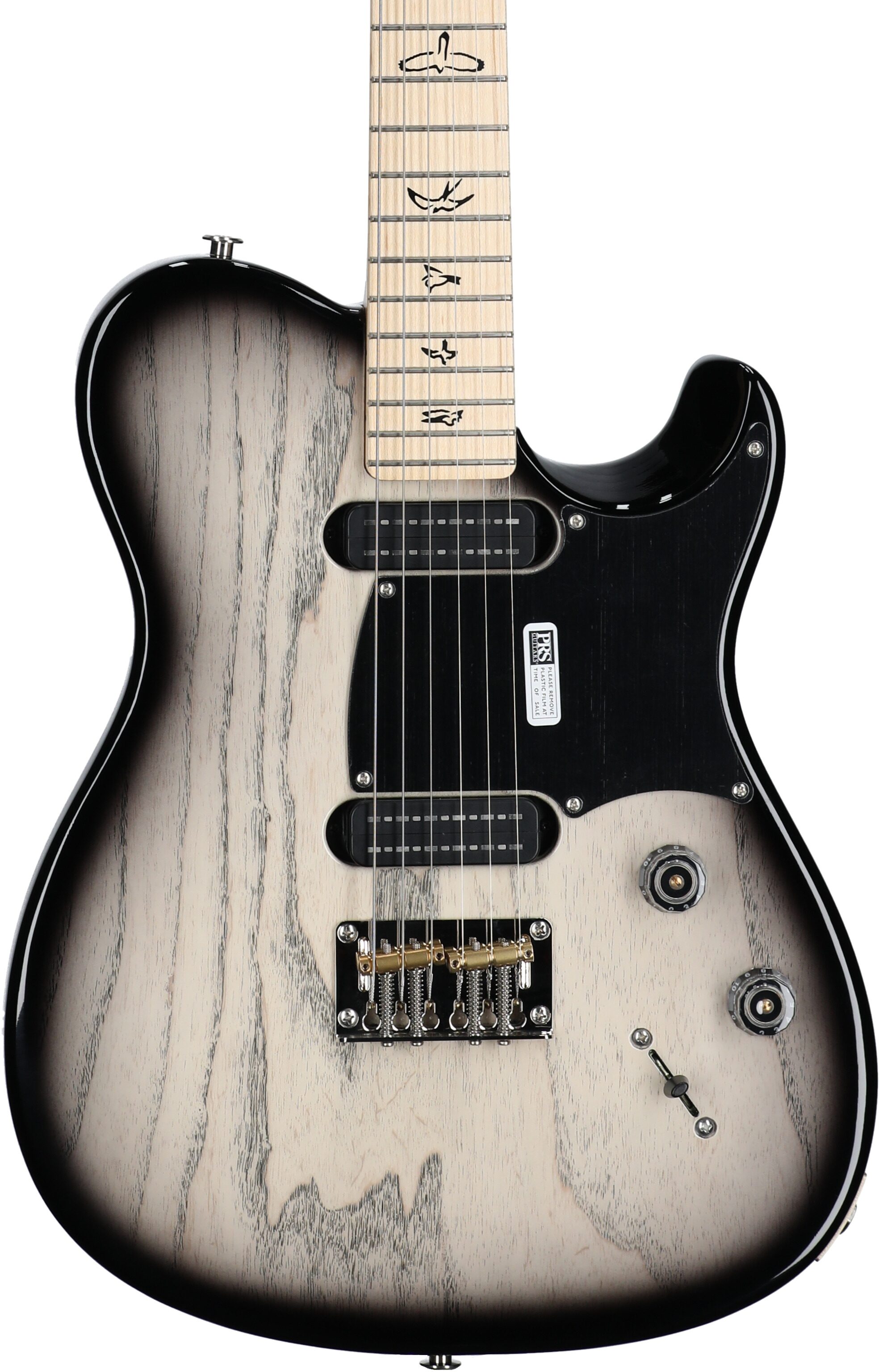 PRS Paul Reed Smith NF 53 Electric Guitar (with Gig Bag), White Doghair Smokeburst, Serial Number 0391182, Body Straight Front