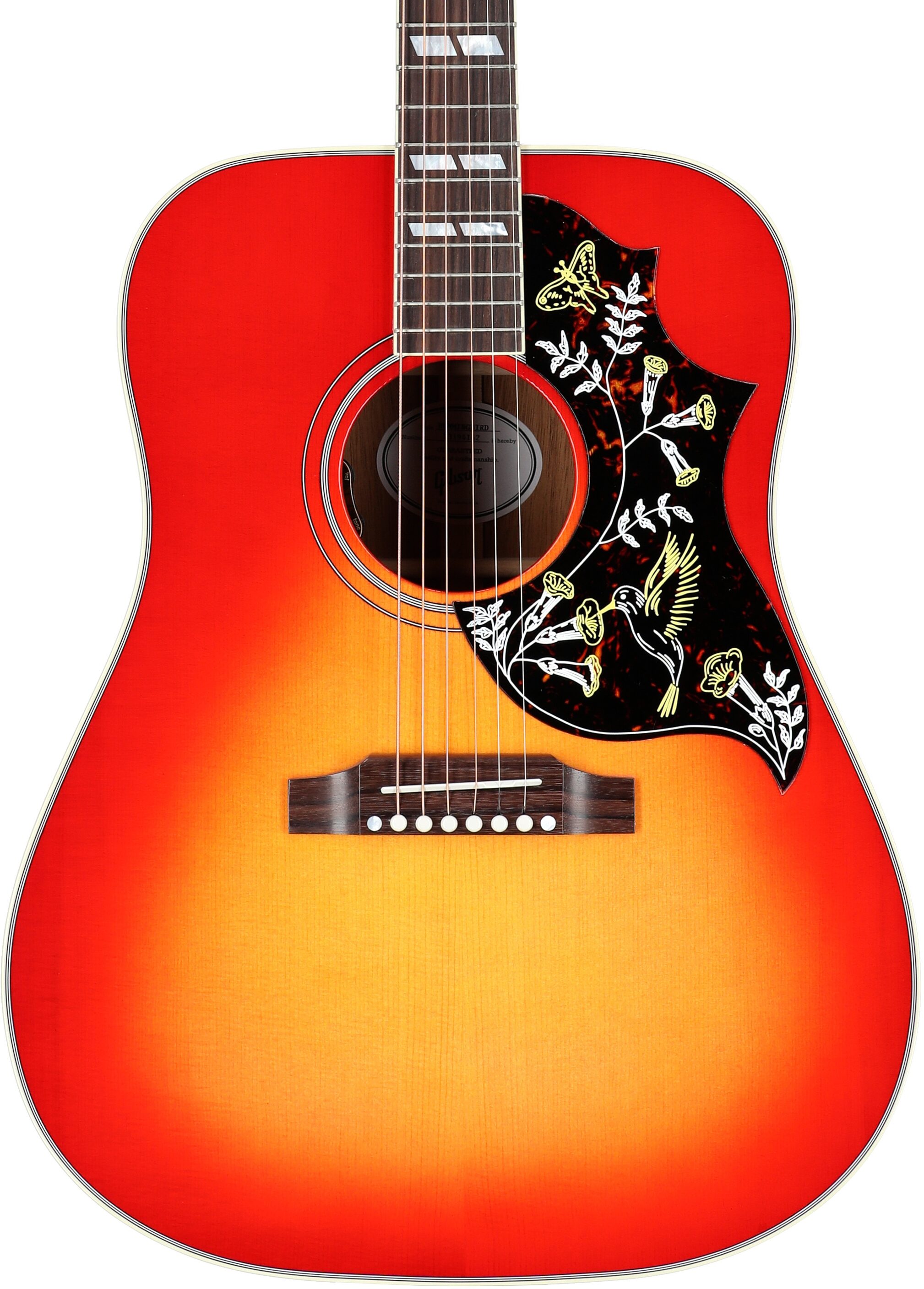 Gibson Hummingbird Standard Acoustic-Electric Guitar (with Case), Vintage Cherry Sunburst, Serial Number 23194142, Body Straight Front