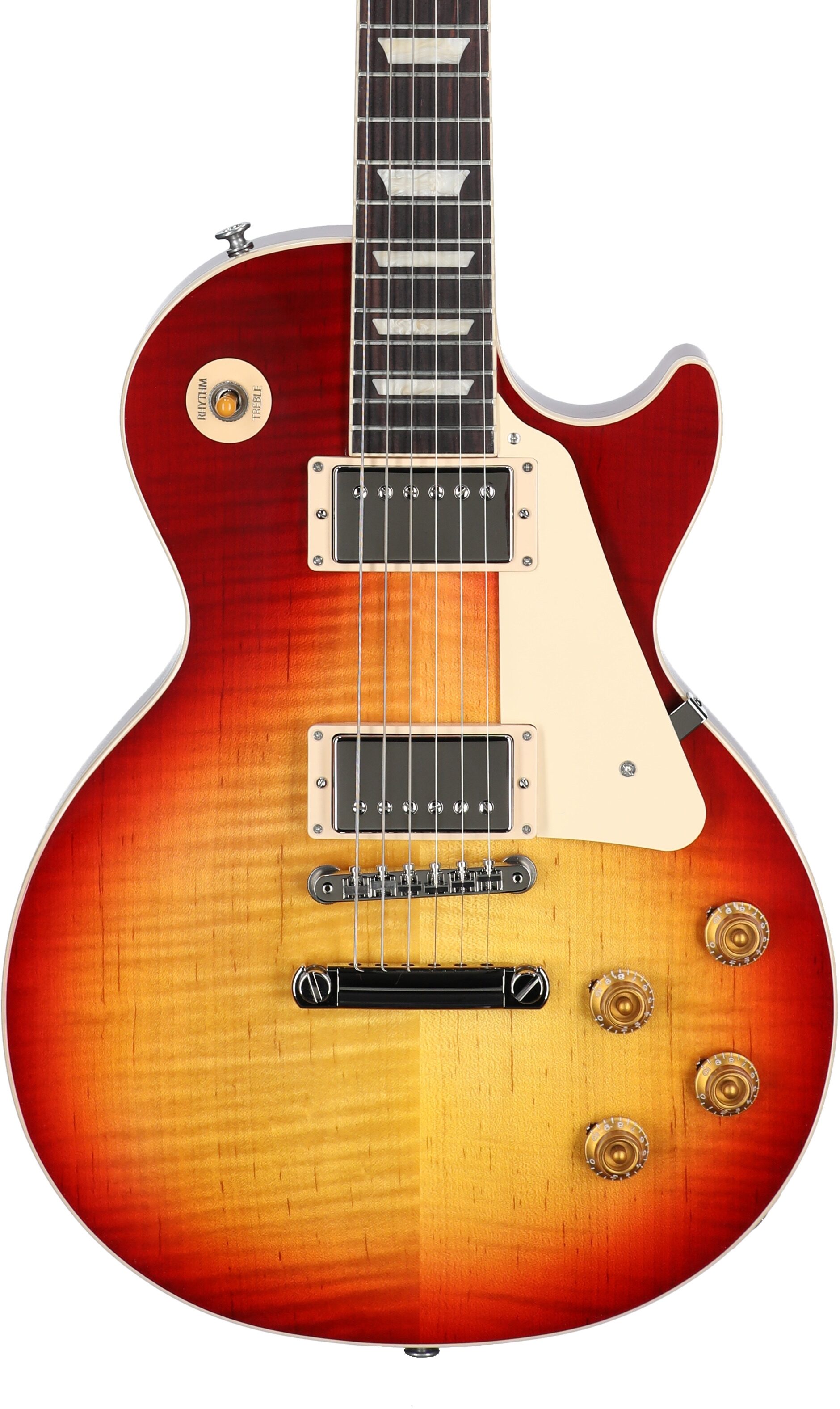 Gibson Exclusive '50s Les Paul Standard AAA Flame Top Electric Guitar (with Case), Heritage Cherry Sunburst, Serial Number 234040195, Body Straight Front
