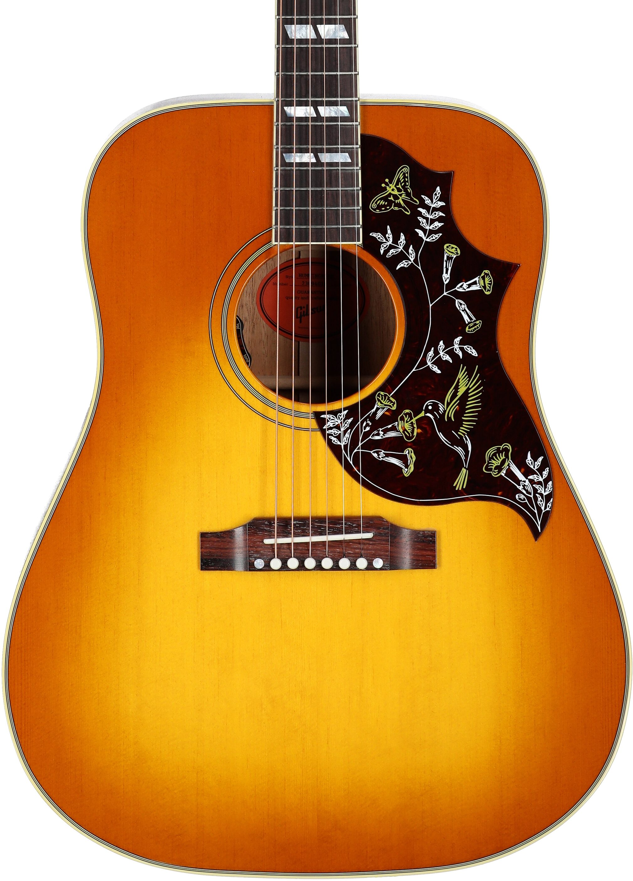 Gibson Hummingbird Original Acoustic-Electric Guitar (with Case), Heritage Cherry Sunburst, Serial Number 23094018, Body Straight Front