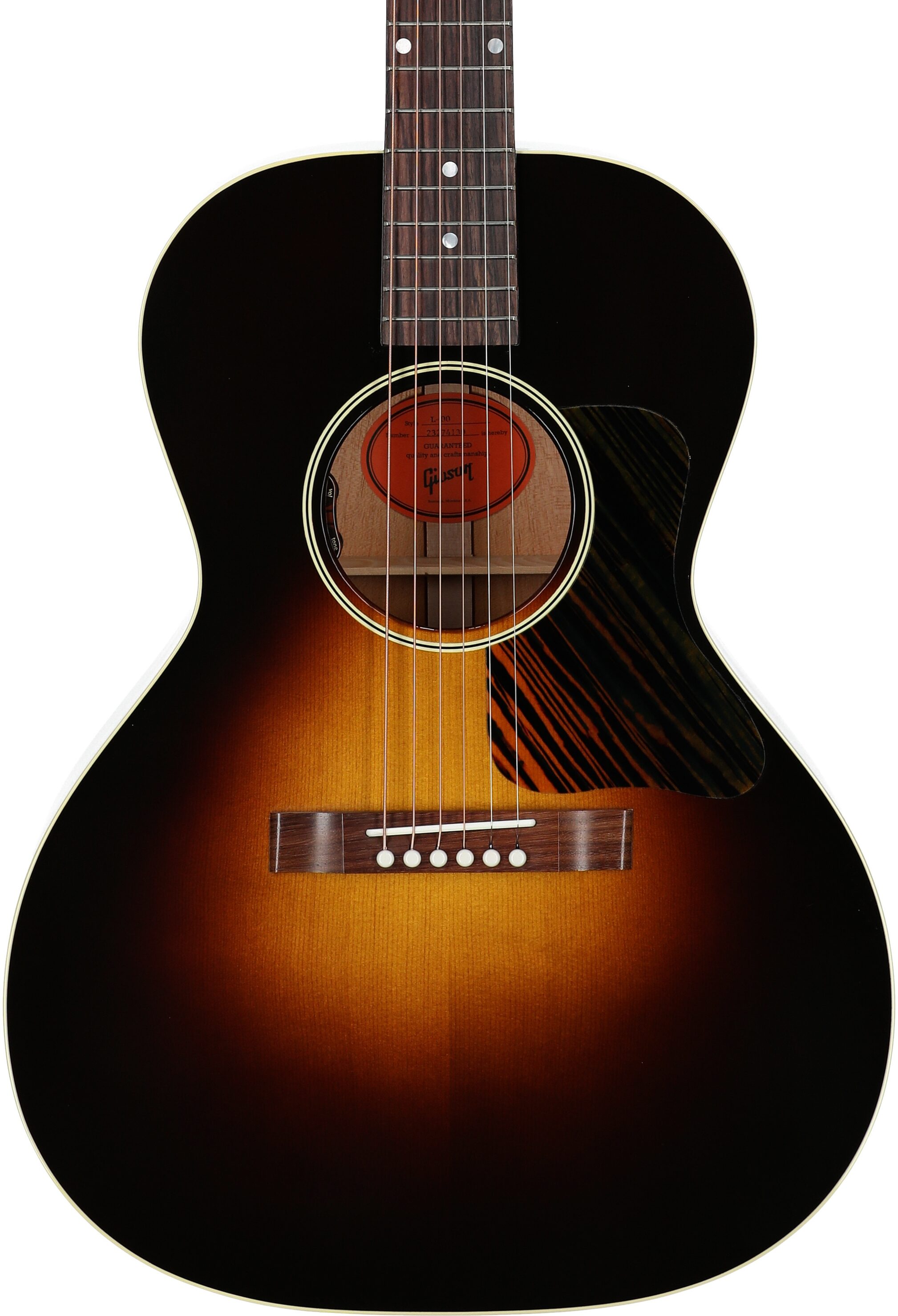 Gibson L-00 Original Acoustic-Electric Guitar (with Case), Vintage Sunburst, Serial Number 23274130, Body Straight Front