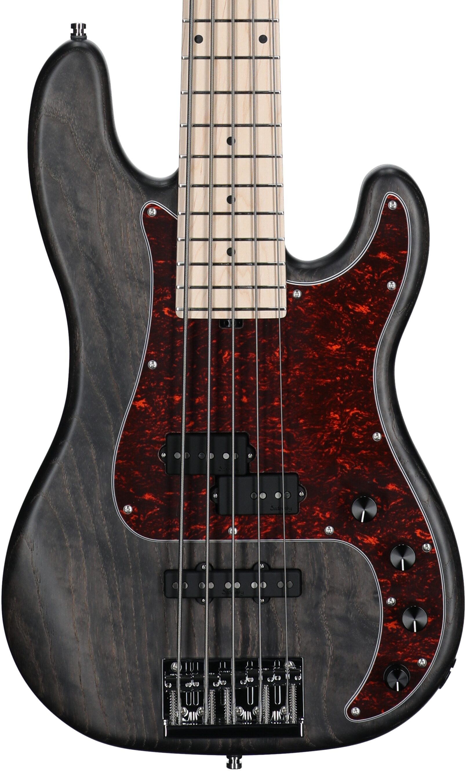 Sadowsky MetroLine 21-Fret Hybrid P/J Bass, 5-String (with Gig Bag), Nirvana Black, Serial Number SML K 004981-24, Body Straight Front