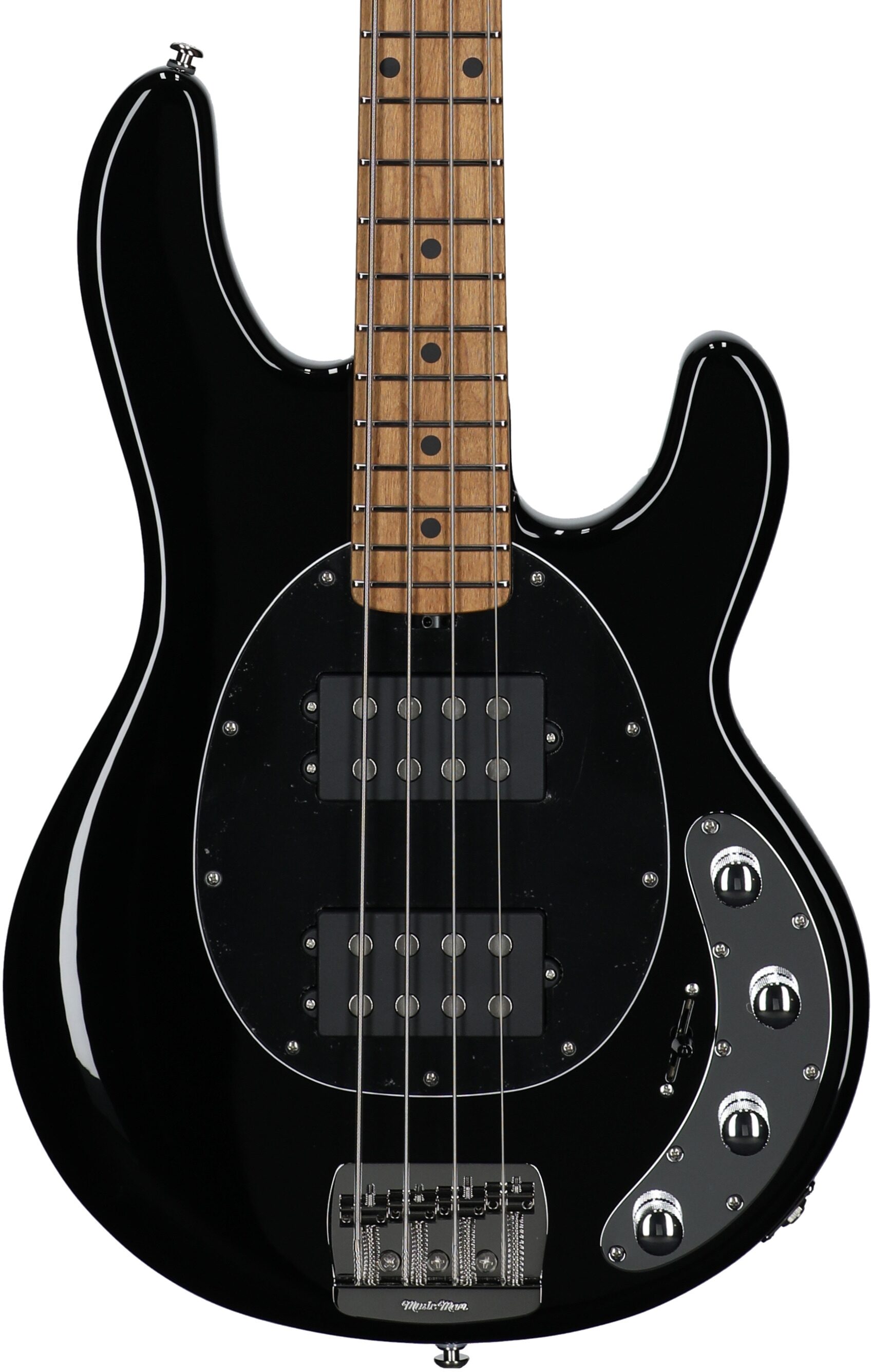 Ernie Ball Music Man StingRay Special HH Electric Bass (with Case), Black, Serial Number K05617, Body Straight Front