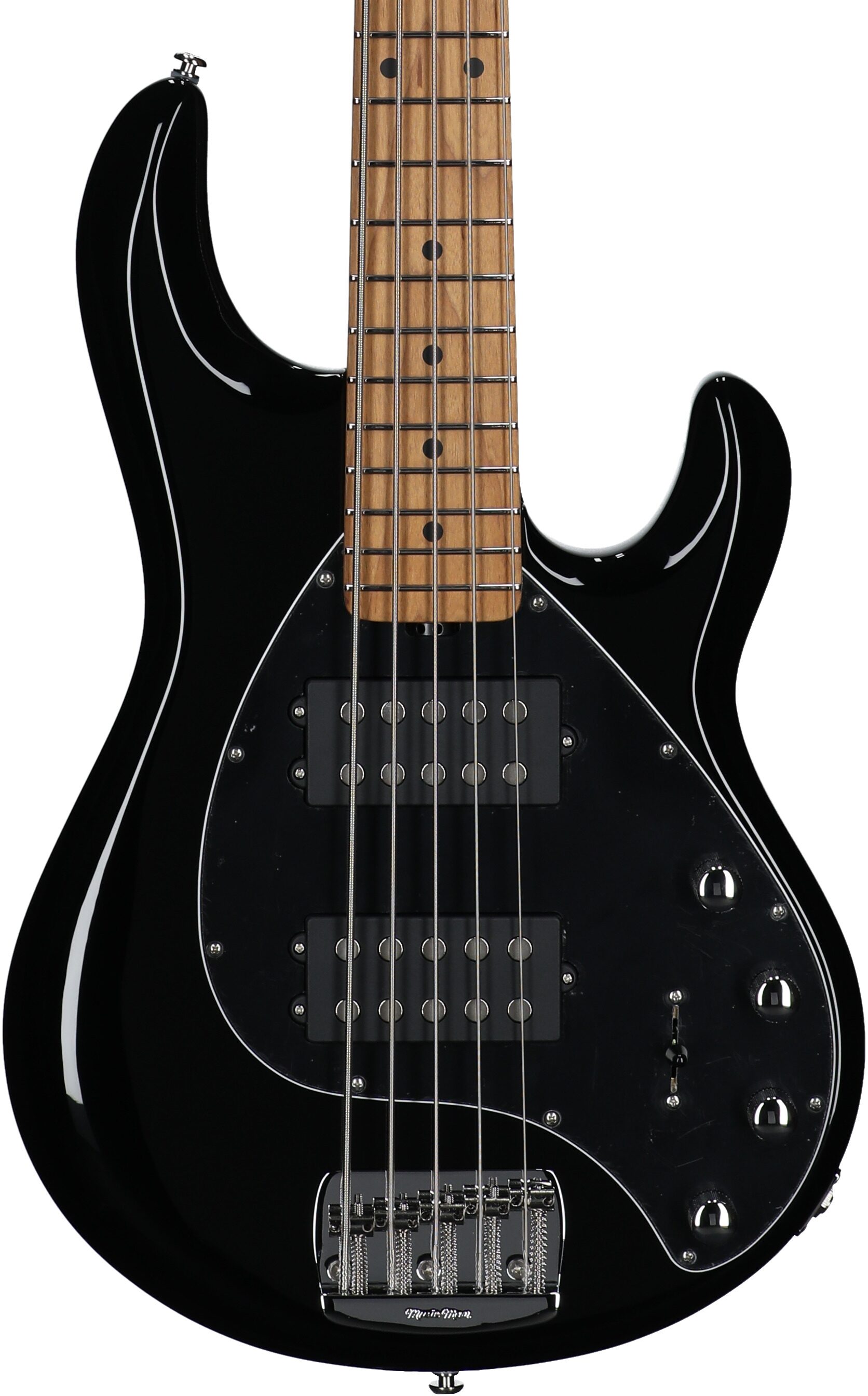 Ernie Ball Music Man StingRay 5 Special HH Electric Bass (with Case), Black, Serial Number K05817, Body Straight Front