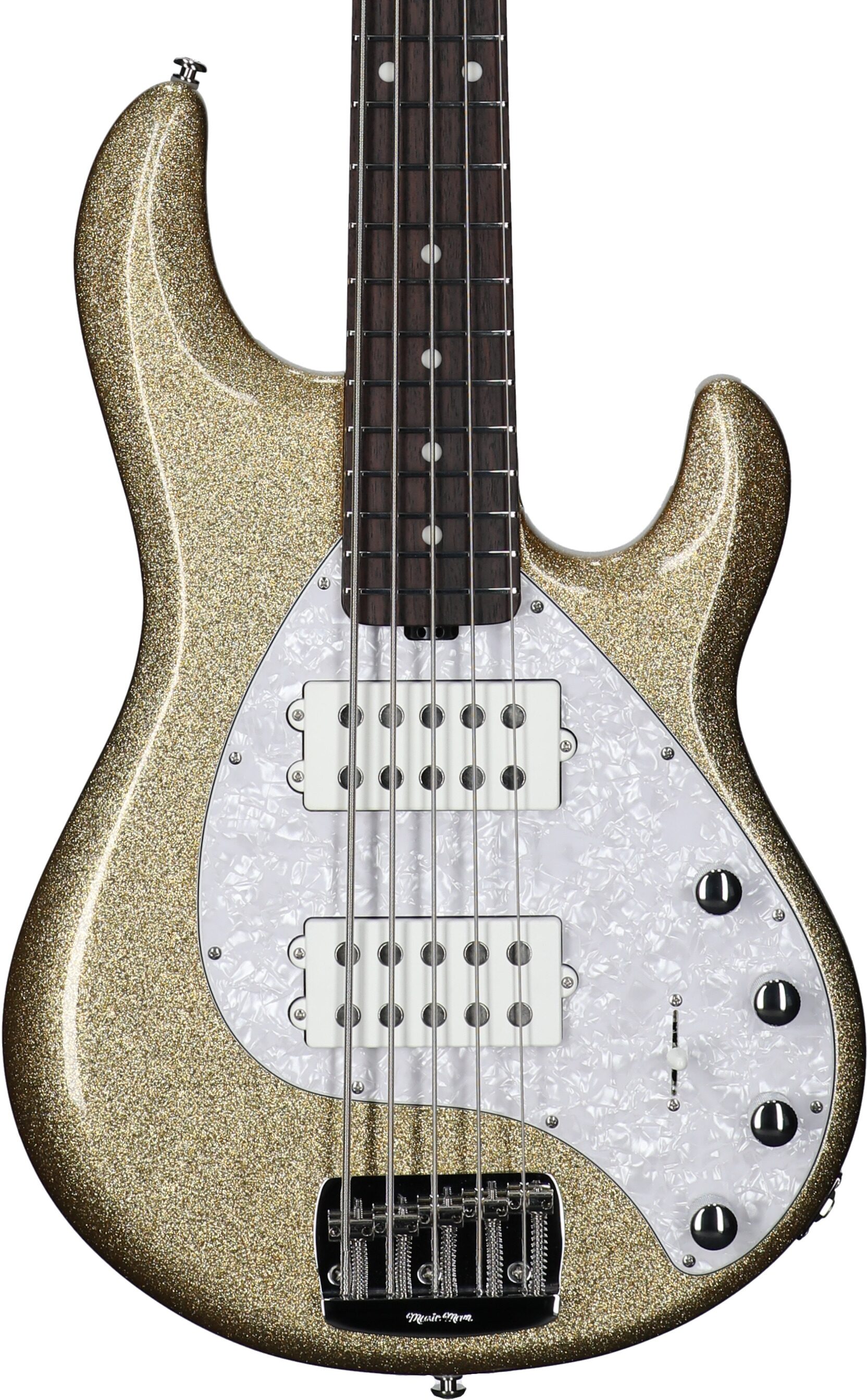 Ernie Ball Music Man StingRay 5 Special HH Electric Bass (with Case), Genius Gold, Serial Number K05796, Body Straight Front