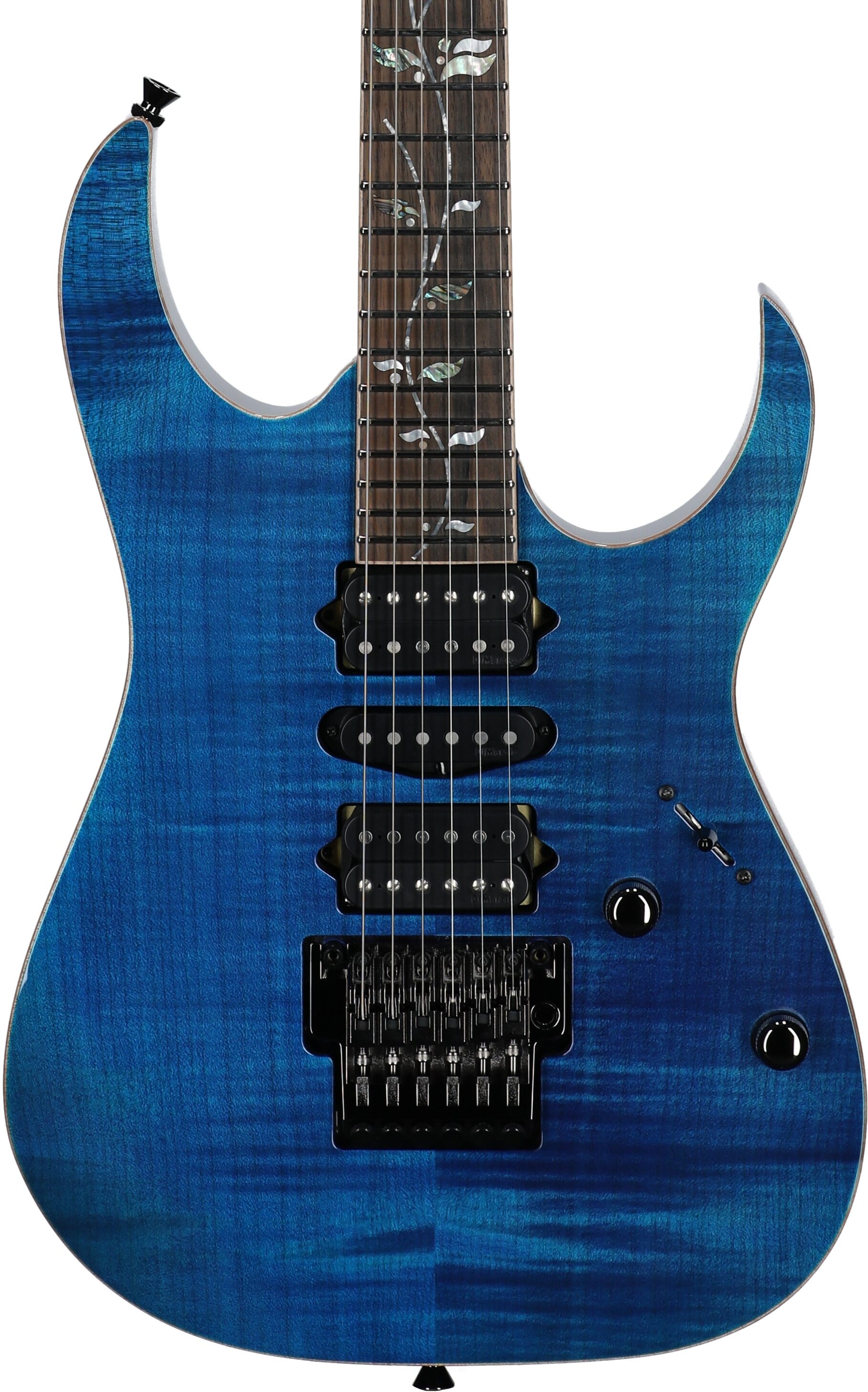 Ibanez RG8570 J Custom Electric Guitar (with Case), Royal Blue Sapphire, Serial Number 210006F2412589, Body Straight Front