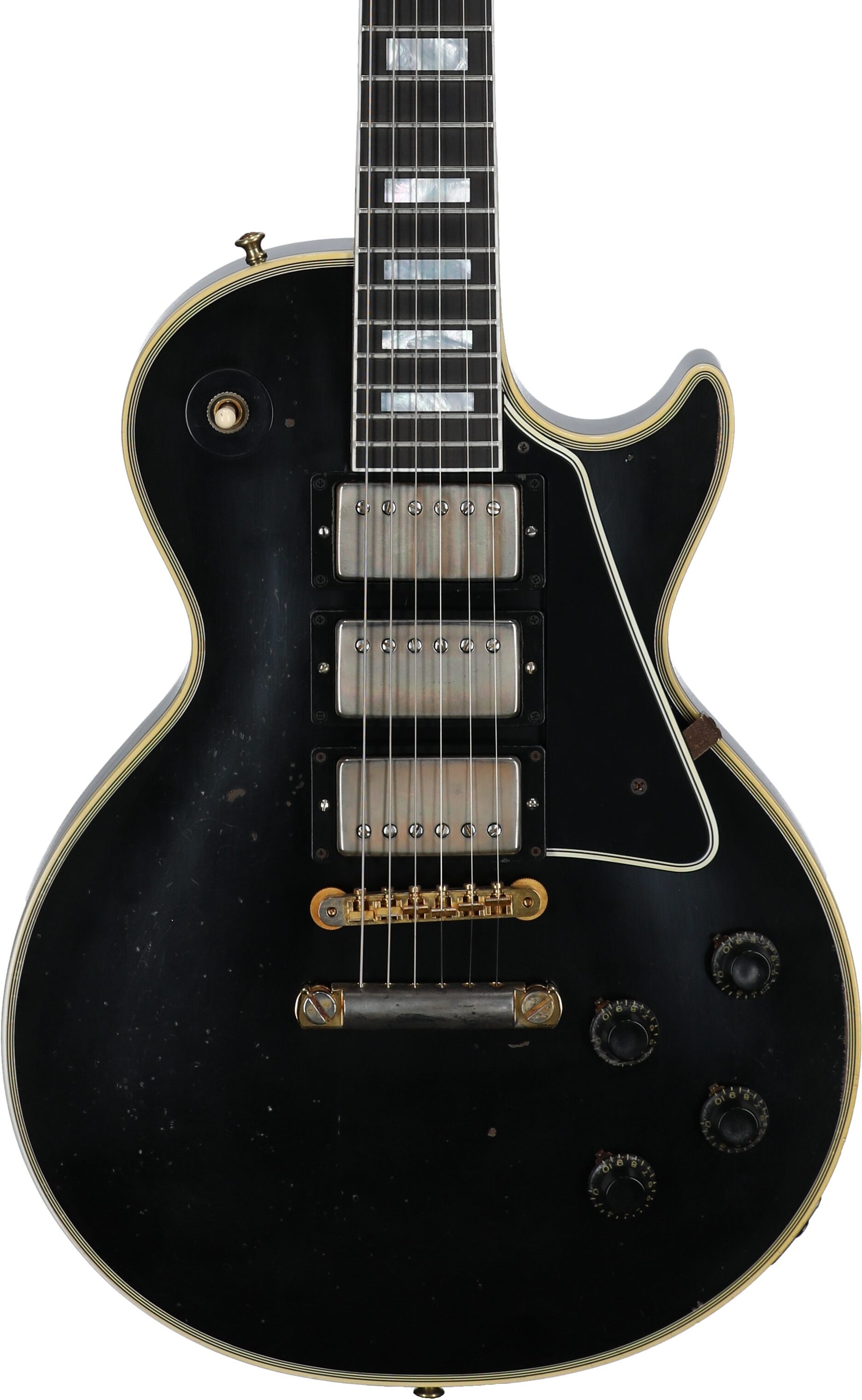 Gibson Custom Shop Eric Clapton 1958 Les Paul Custom Electric Guitar, Ebony, Serial Number EC 052, Body Straight Front