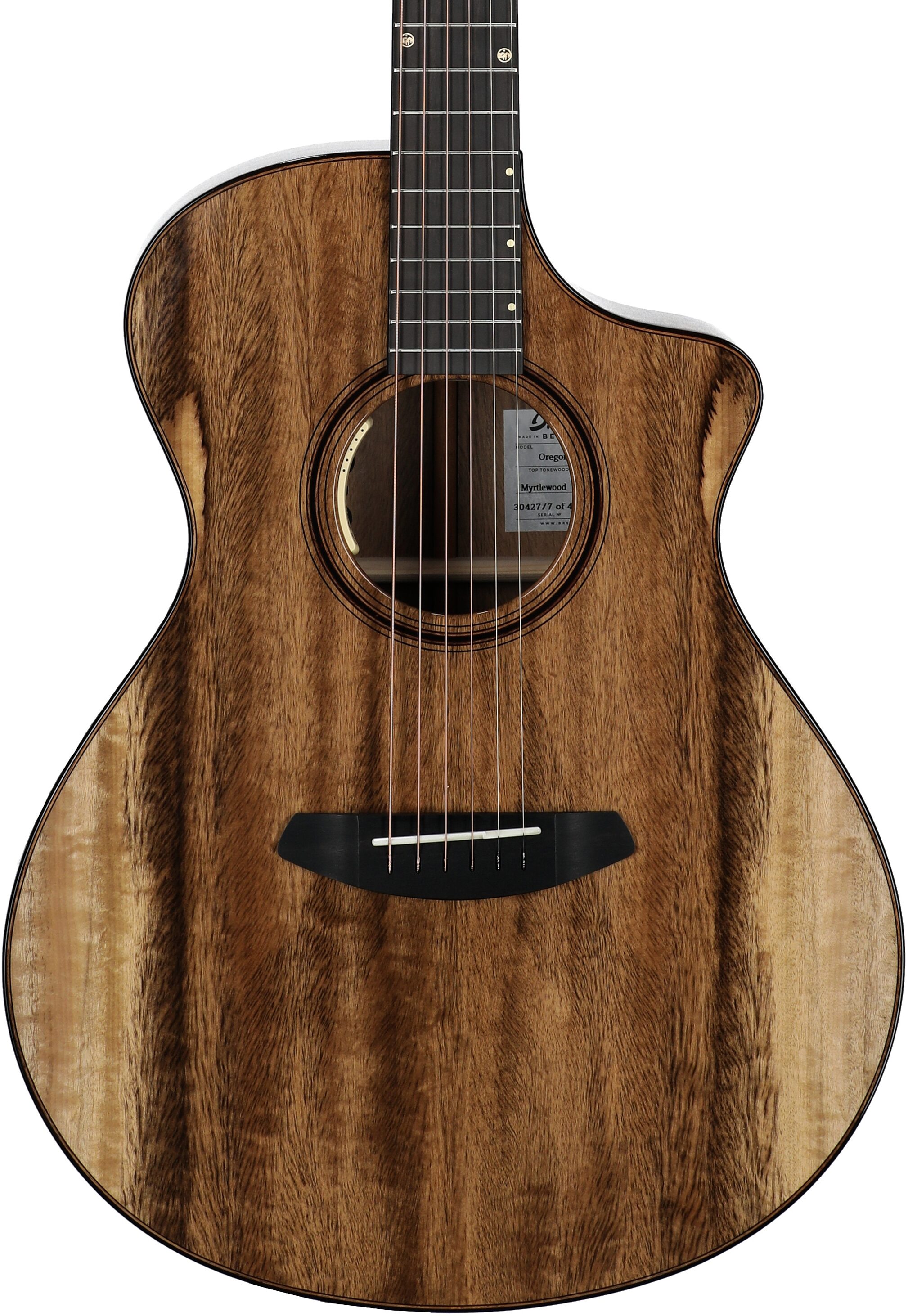 Breedlove Oregon Concert CE Myrtlewood-Myrtlewood SE Acoustic-Electric Guitar (with Case), New, Serial Number 30427, Body Straight Front