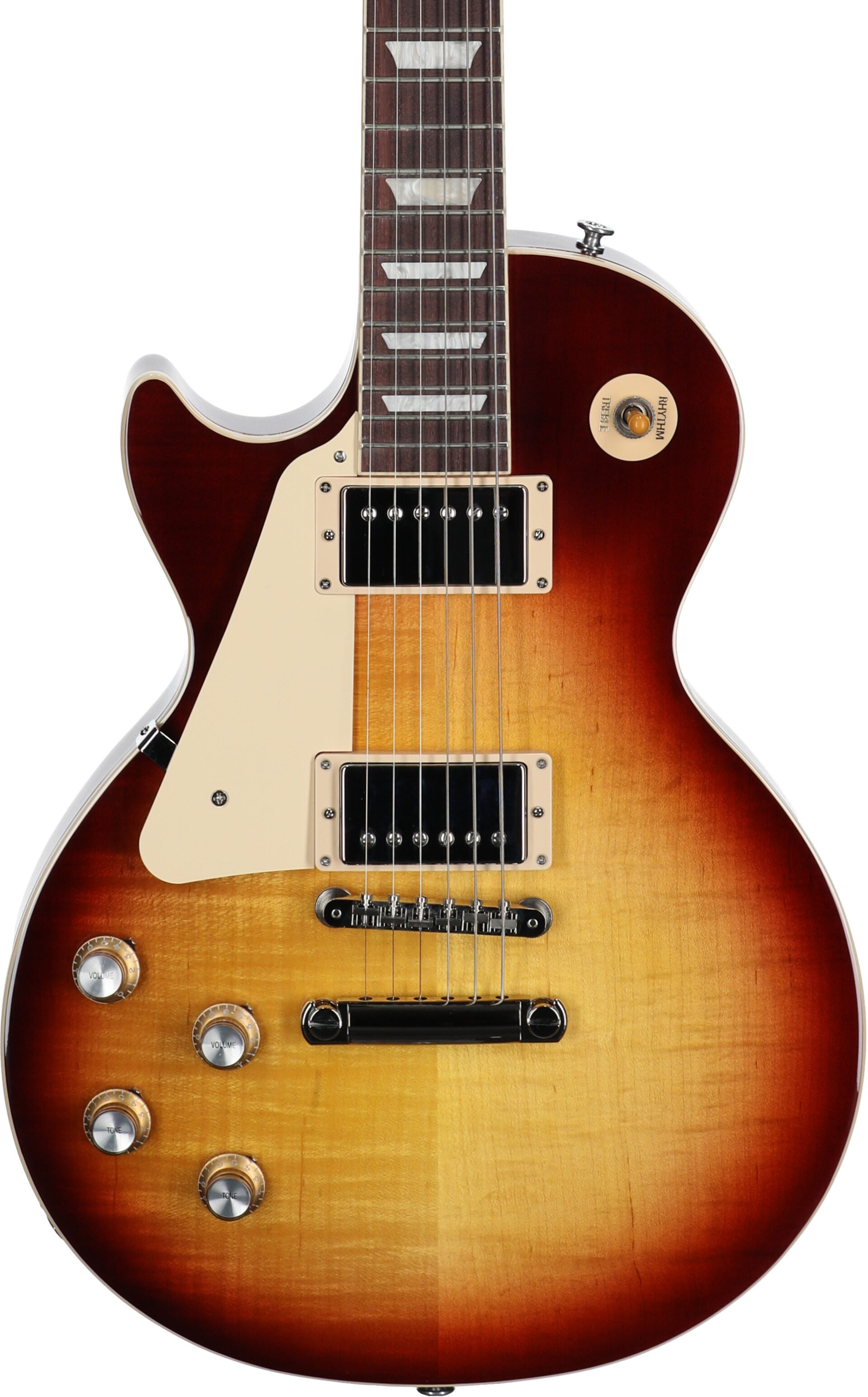 Gibson Les Paul Standard '60s Electric Guitar, Left-Handed (with Case), Bourbon Burst, Serial Number 202250135, Body Straight Front