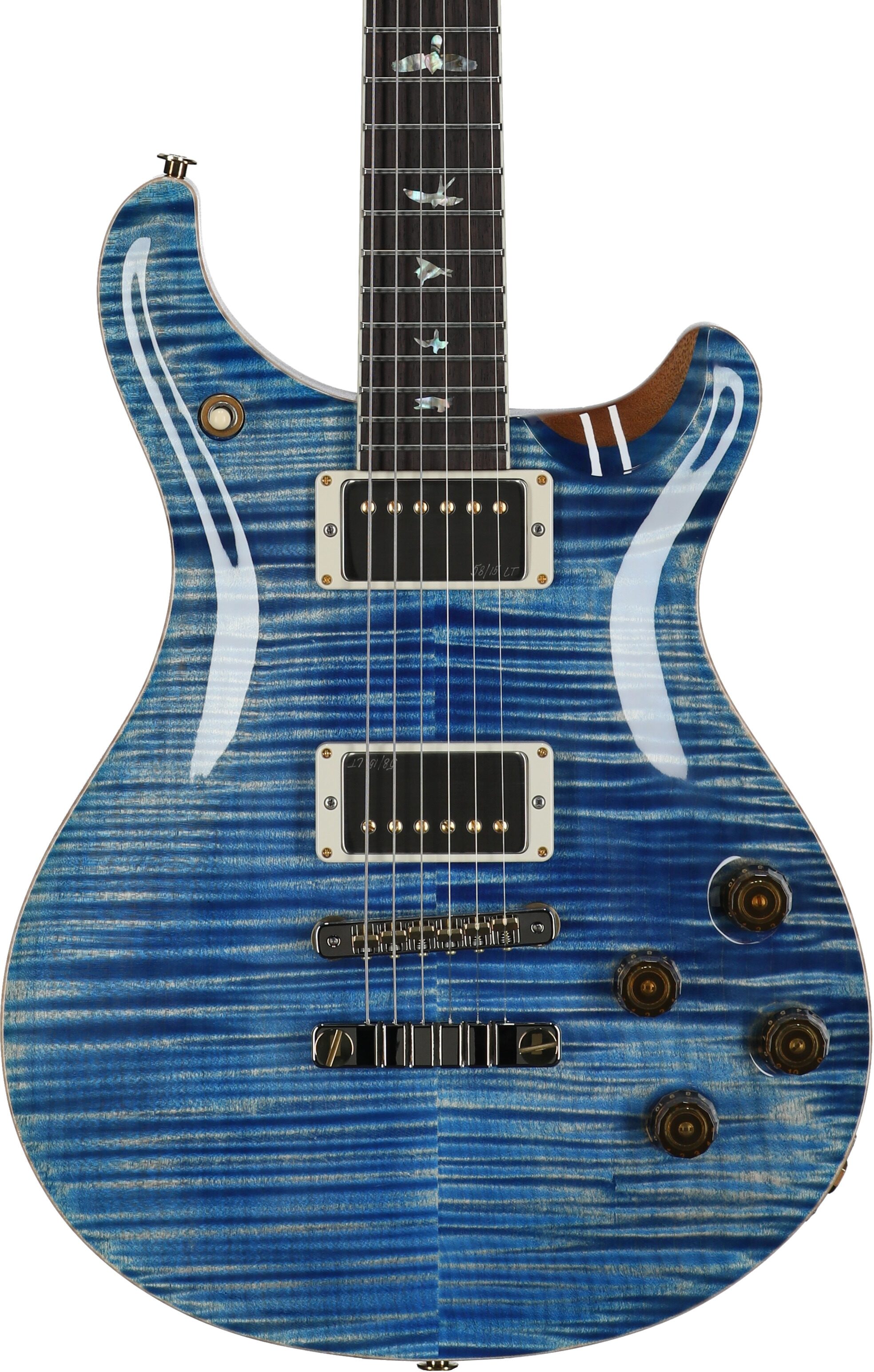 PRS Paul Reed Smith McCarty 594 10-Top Electric Guitar (with Case), Faded Blue Jean, Serial Number 0396061, Body Straight Front