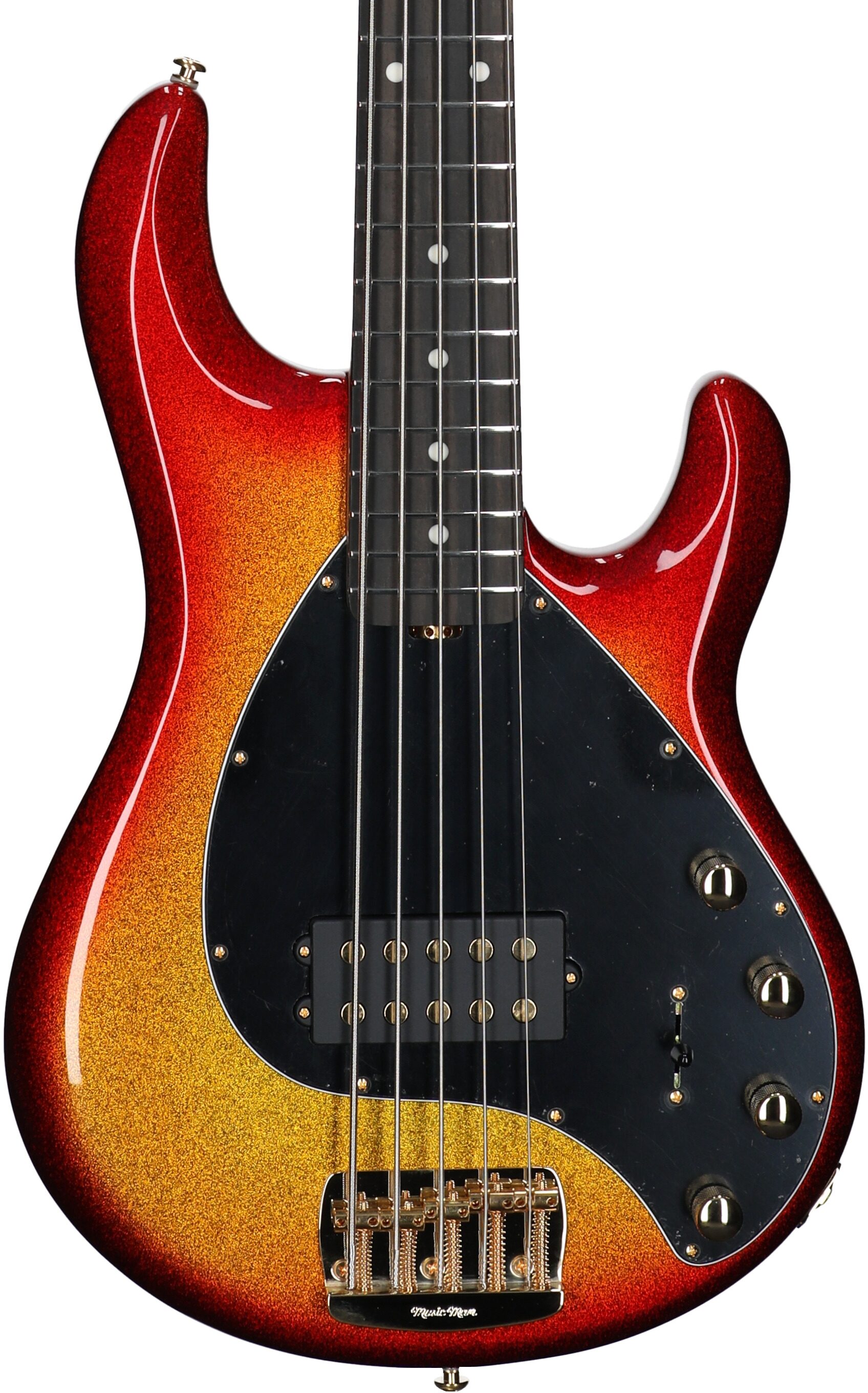 Ernie Ball Music Man StingRay 5 Special Electric Bass, 5-String (with Case), Cherry Punch, Serial Number K06124, Body Straight Front