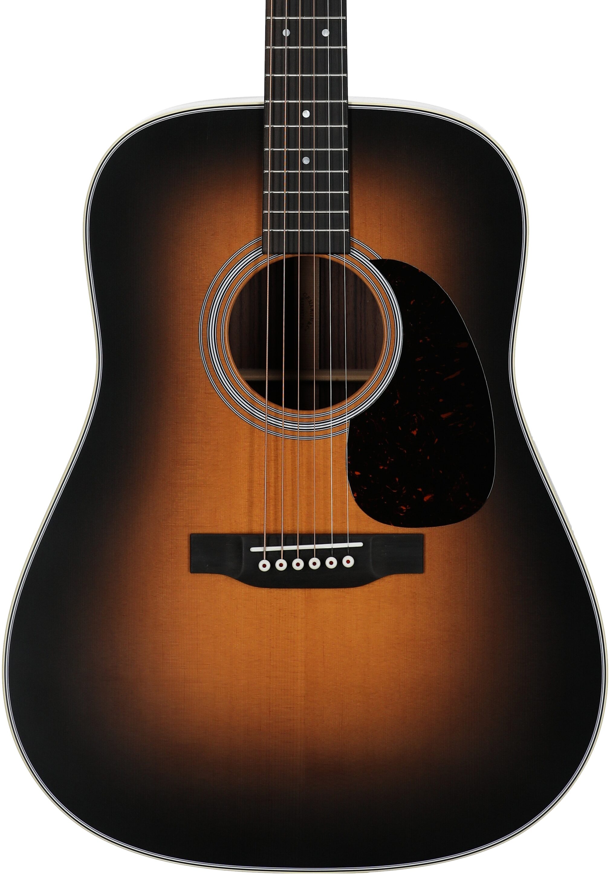 Martin D-28 Satin Acoustic Guitar (with Case), Burst, Serial Number M2914951, Body Straight Front