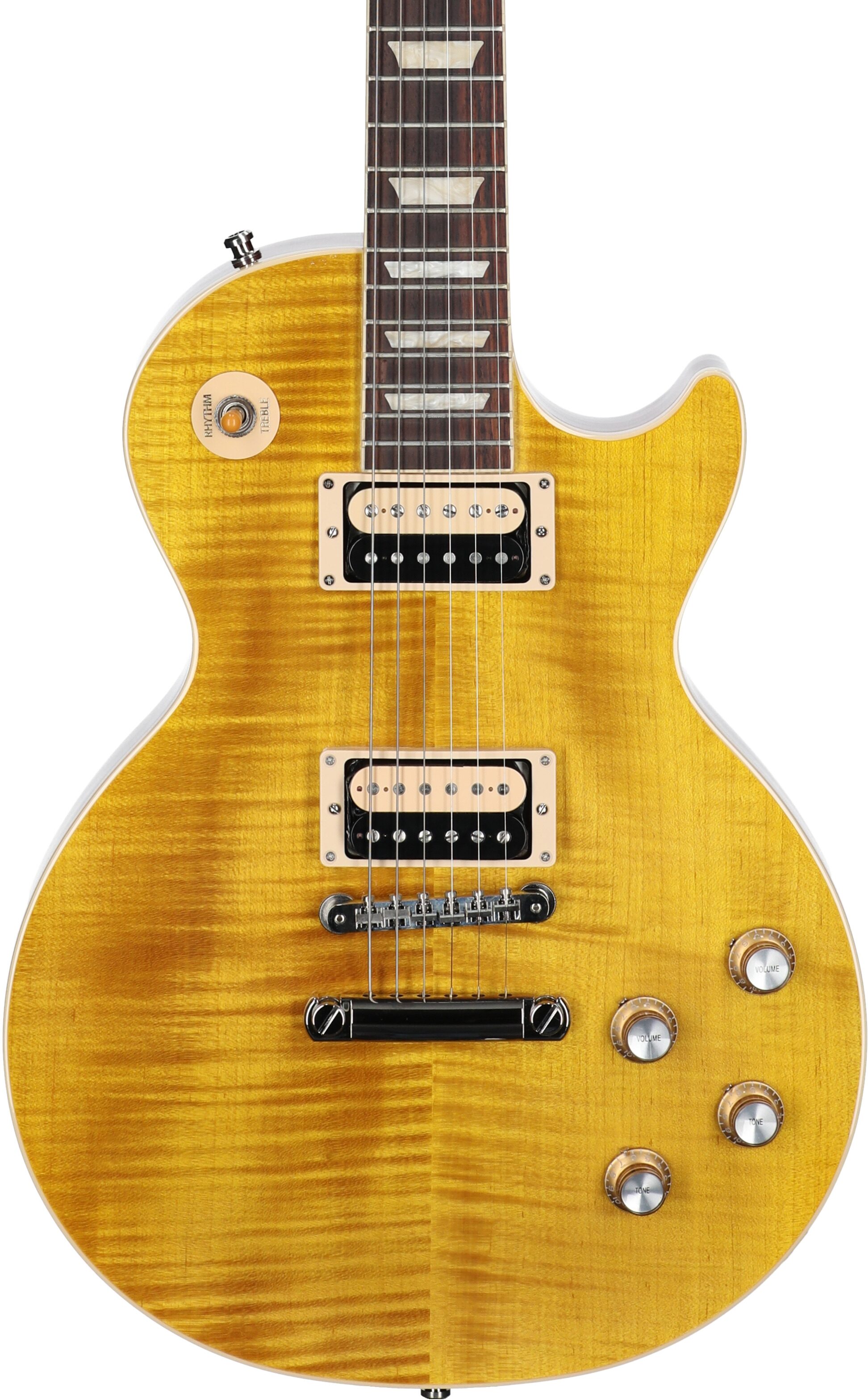 Gibson Slash Les Paul Standard Electric Guitar (with Case), Appetite Amber, Serial Number 224840302, Body Straight Front