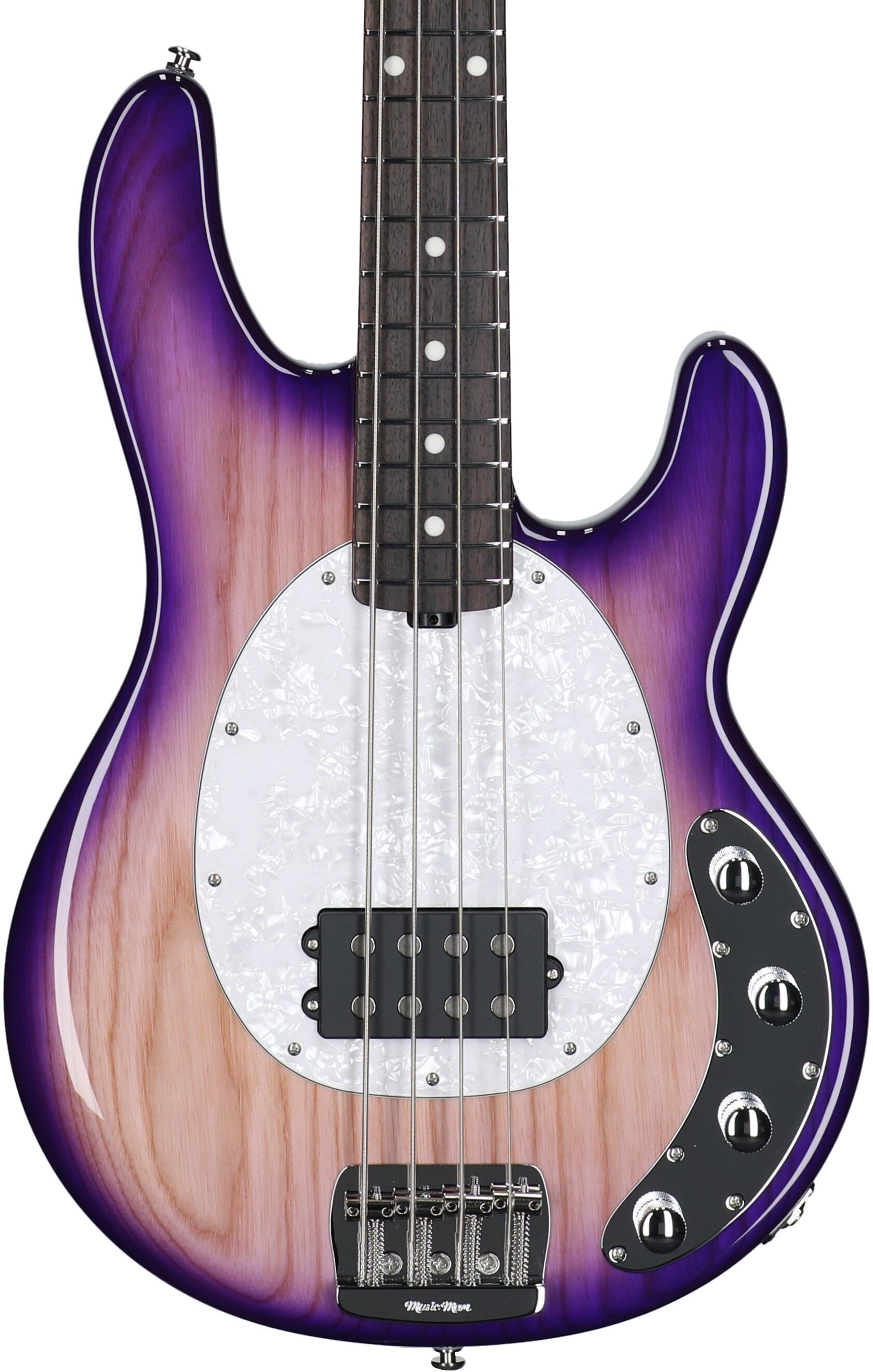 Ernie Ball Music Man StingRay Special Electric Bass (with Mono Case), Purple Sunset, Serial Number K05793, Body Straight Front