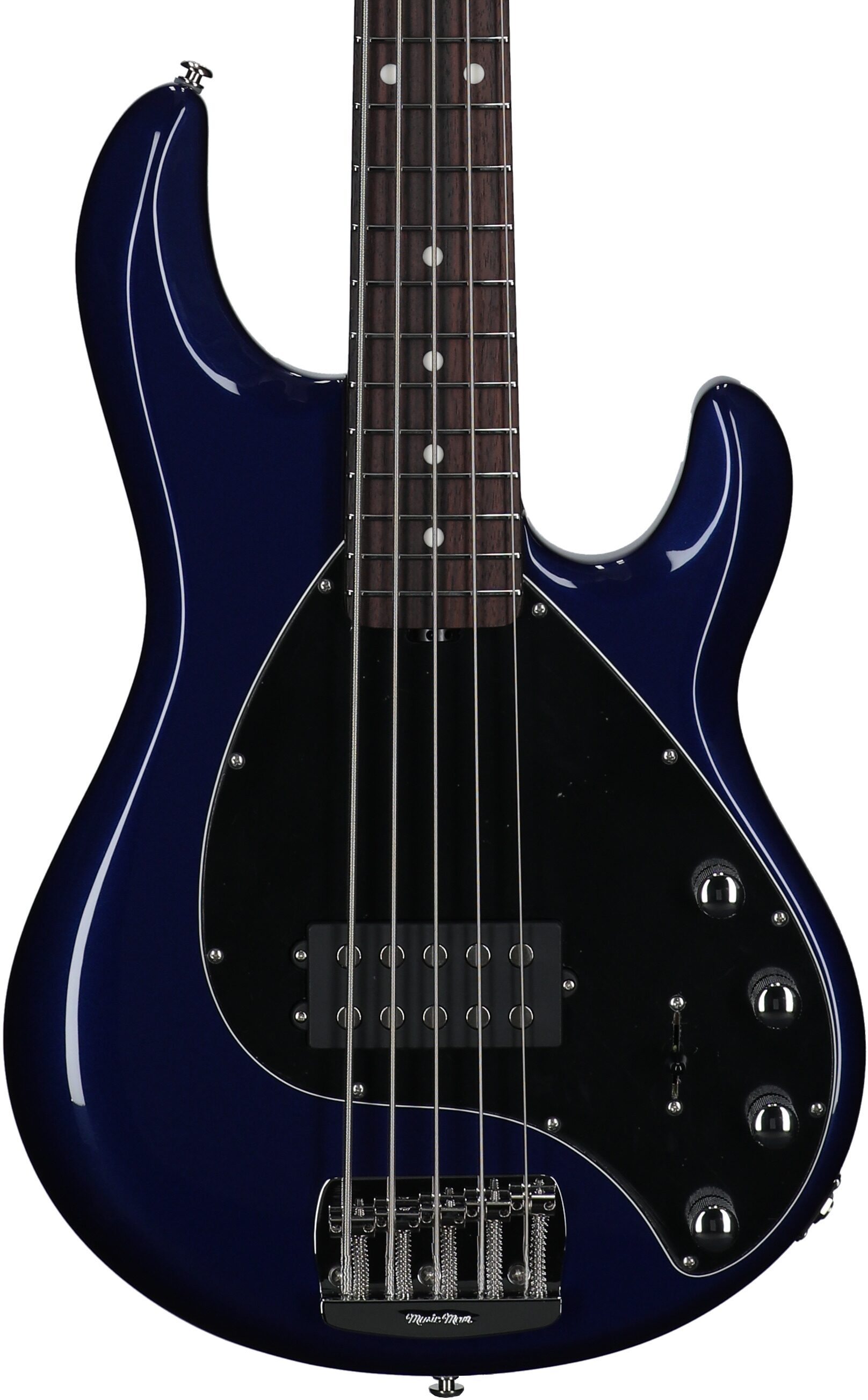 Ernie Ball Music Man StingRay 5 Special Electric Bass, 5-String (with Case), Butane Blue, Serial Number K05748, Body Straight Front