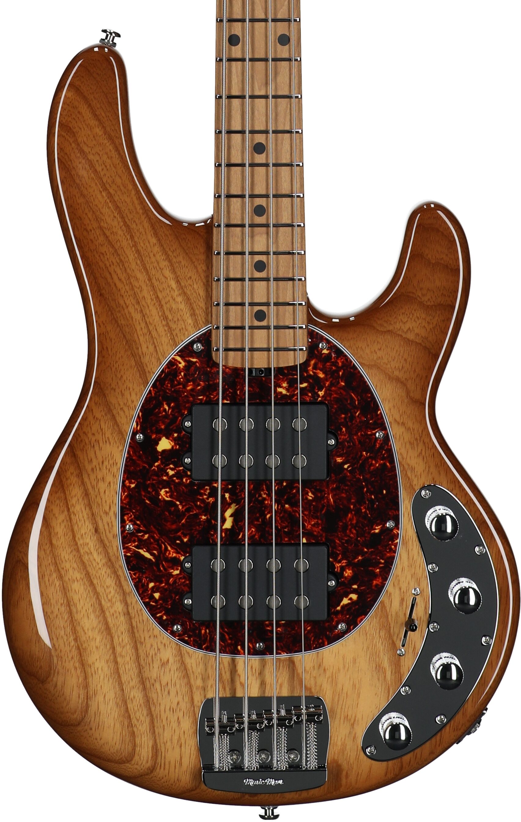 Ernie Ball Music Man StingRay Special HH Electric Bass (with Case), Hot Honey, Serial Number K06297, Body Straight Front