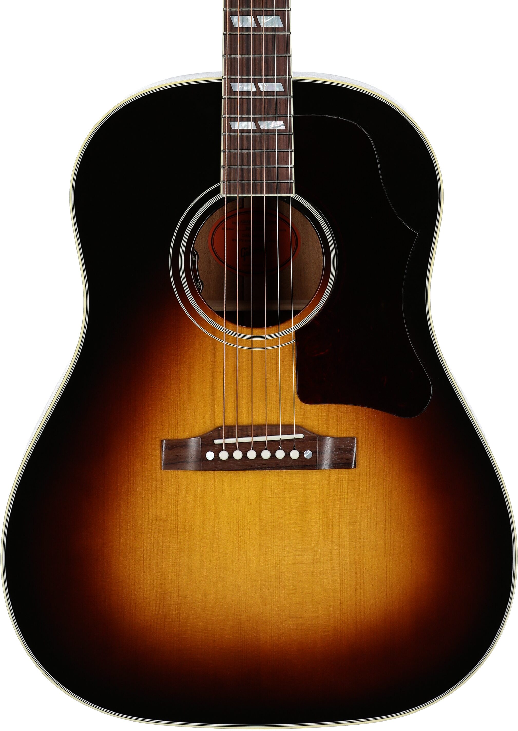 Gibson Southern Jumbo Original Acoustic-Electric Guitar (with Case), Vintage Sunburst, Serial Number 20435082, Body Straight Front